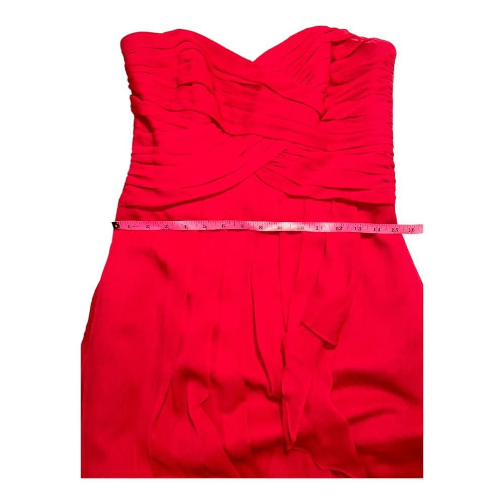 Designer David’s Bridal l Crinkle Chiffon Sweetheart Dress Size 6 Size M / US 6-8 / IT 42-44 - 6 Thumbnail