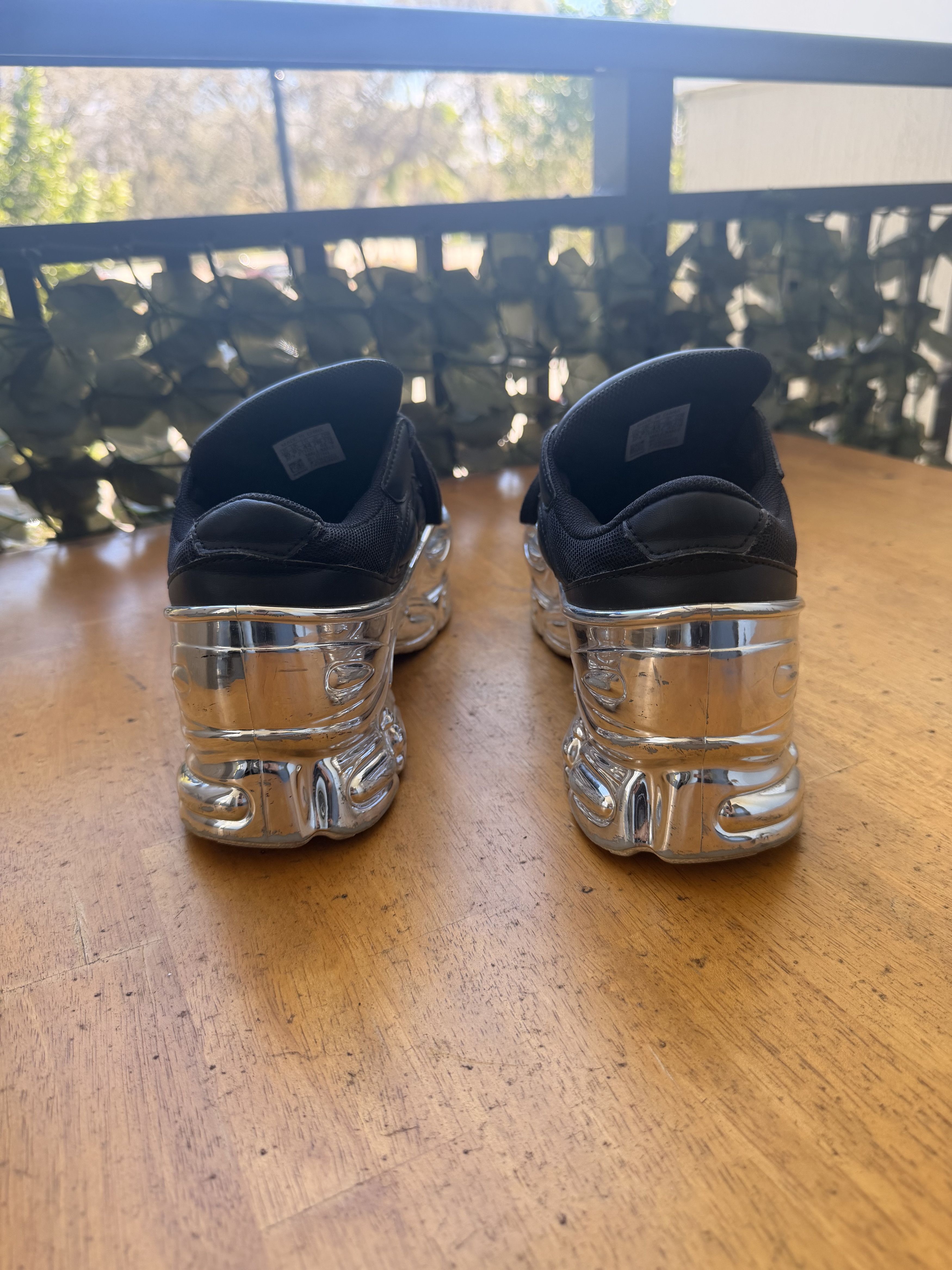 Adidas × Raf Simons Adidas x Raf Simons Ozweego Mirrored Black Silver Size US 10 / EU 43 - 3 Thumbnail