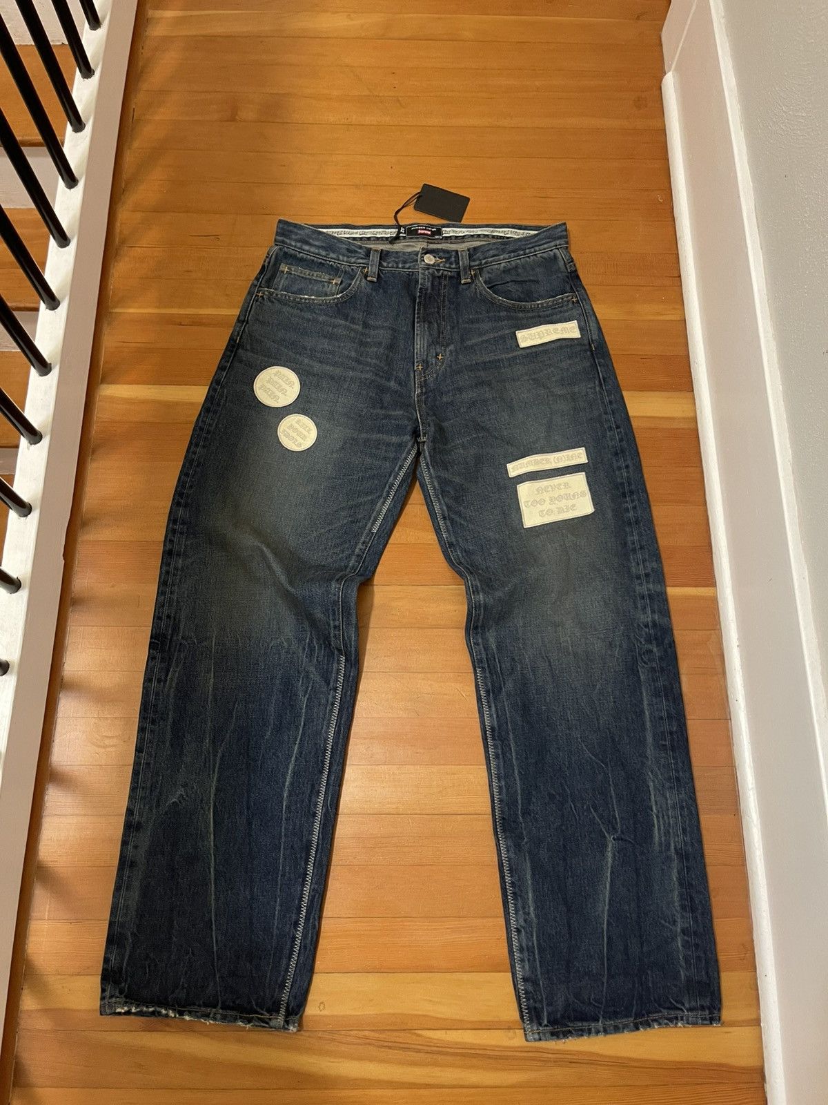 Number (N)ine × Supreme Supreme number (n)ine jeans Size US 32 / EU 48 - 1 Thumbnail