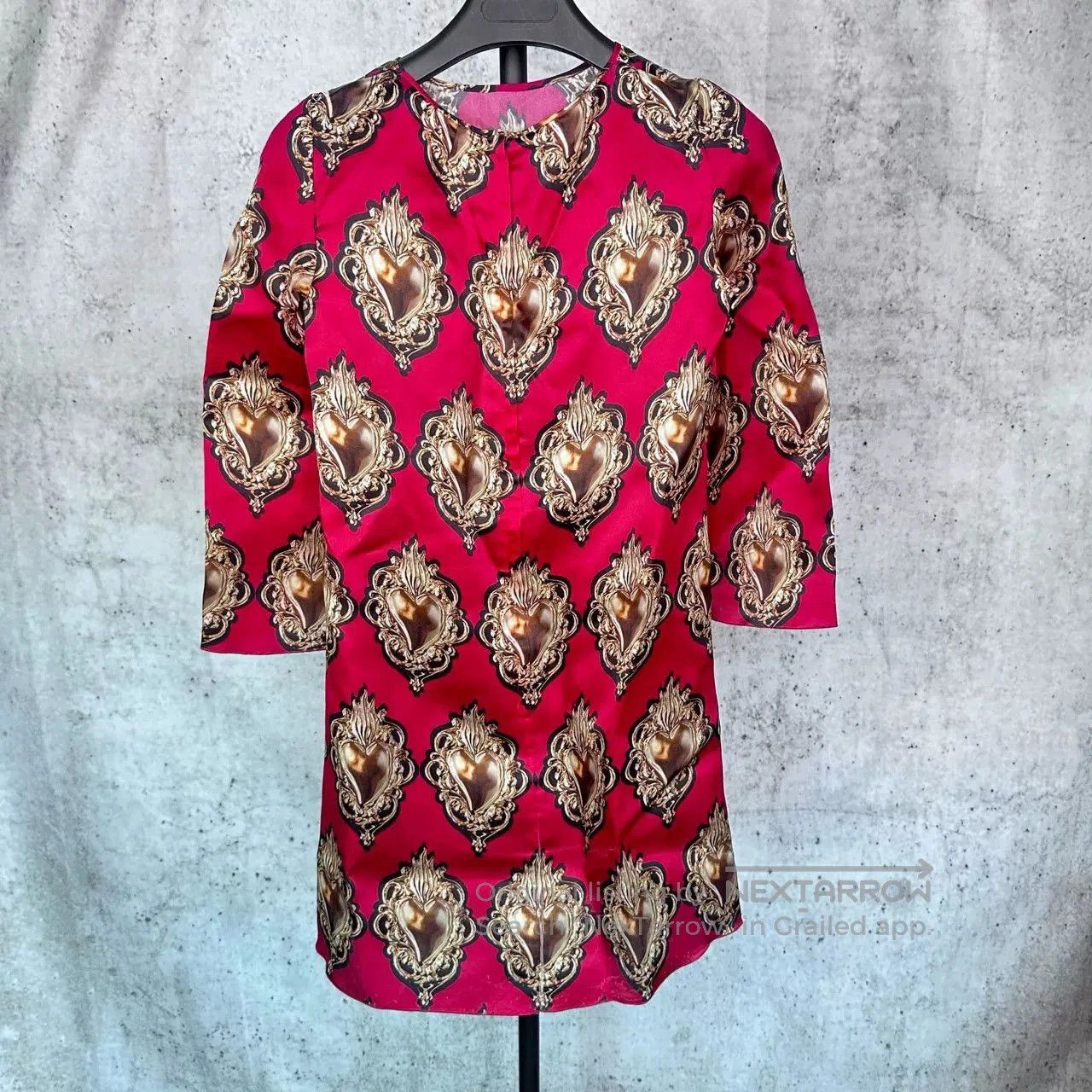 Dolce & Gabbana Dolce & Gabbana Runway Red Sacred Heart Dress. Size S / US 4 / IT 40 - 1 Thumbnail