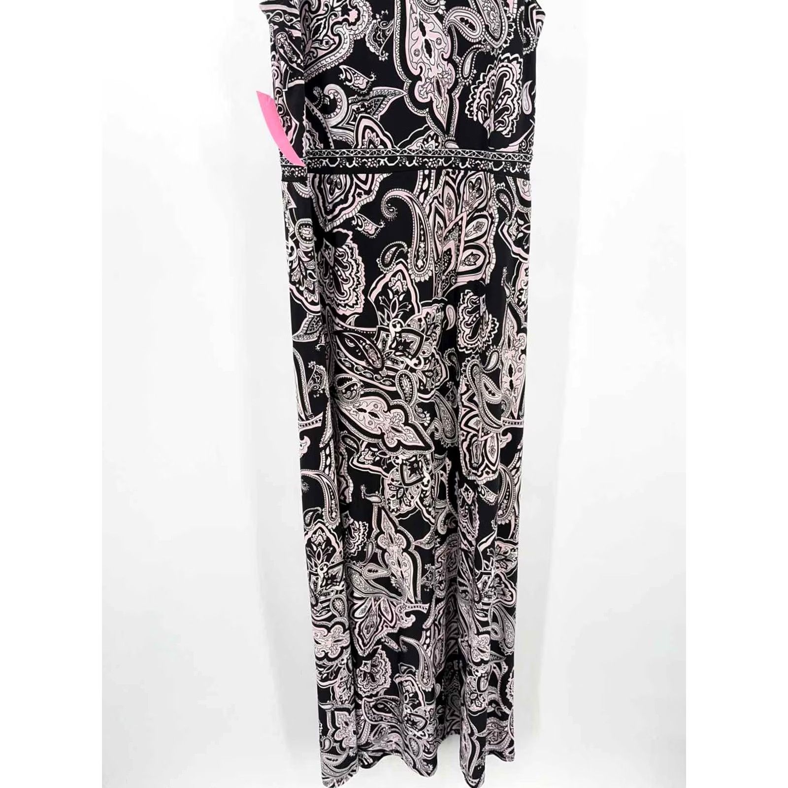 Incu Pre-Owned INC Black Size Large Maxi Sleeveless Dress Size L / US 10 / IT 46 - 4 Thumbnail