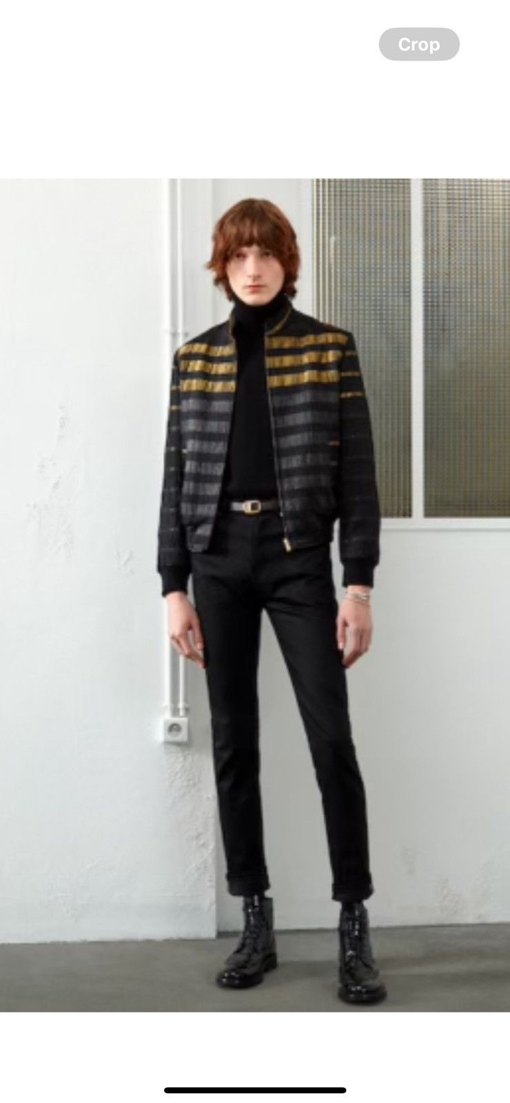 Saint Laurent Paris Saint Laurent mens gold trim bomber jacket. 48/38. $5900 Size US M / EU 48-50 / 2 - 1 Thumbnail