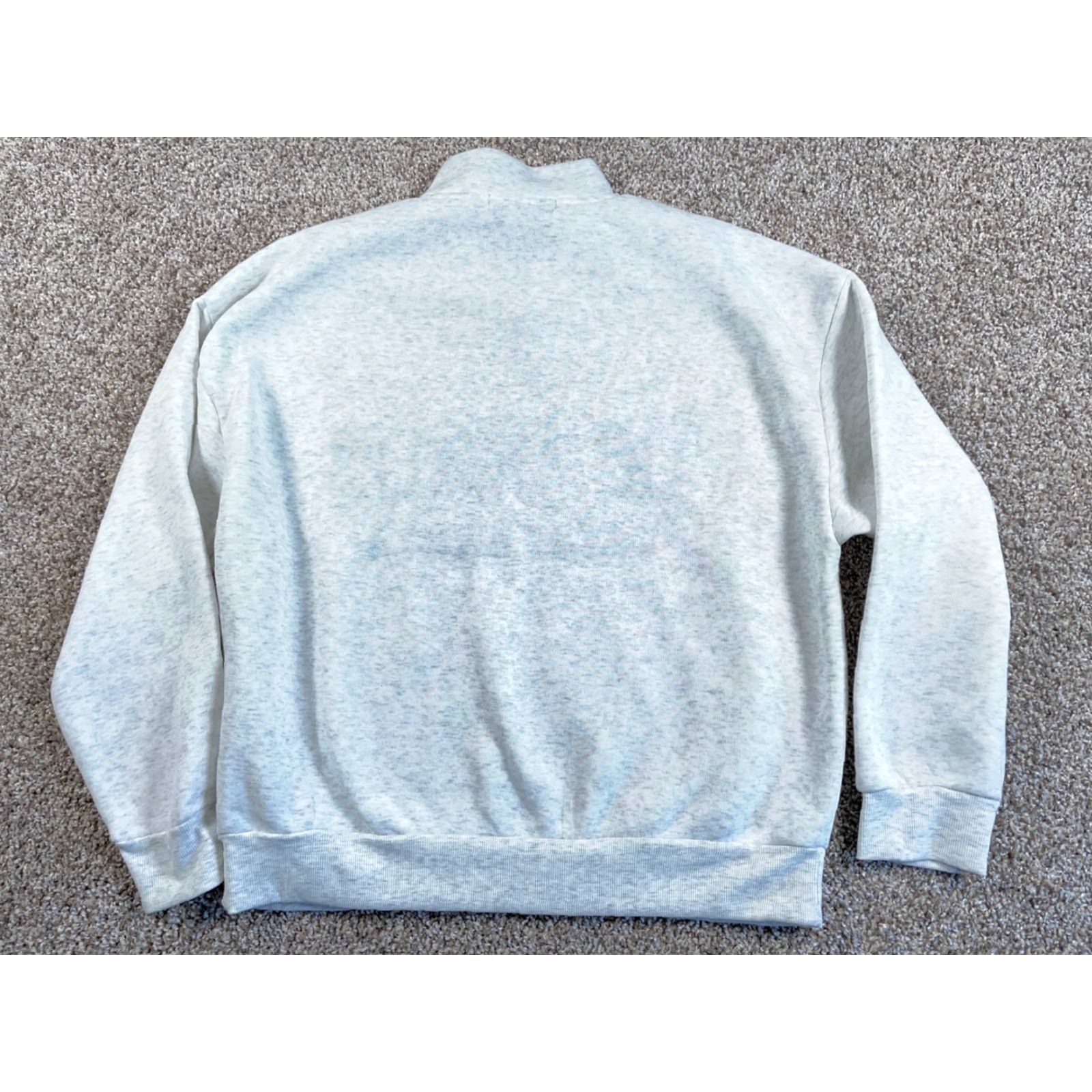 Etro Retro Sweatshirt 1/4 Zip Los Angeles California Women's Medium Gray Embroidered Size M / US 6-8 / IT 42-44 - 2 Thumbnail