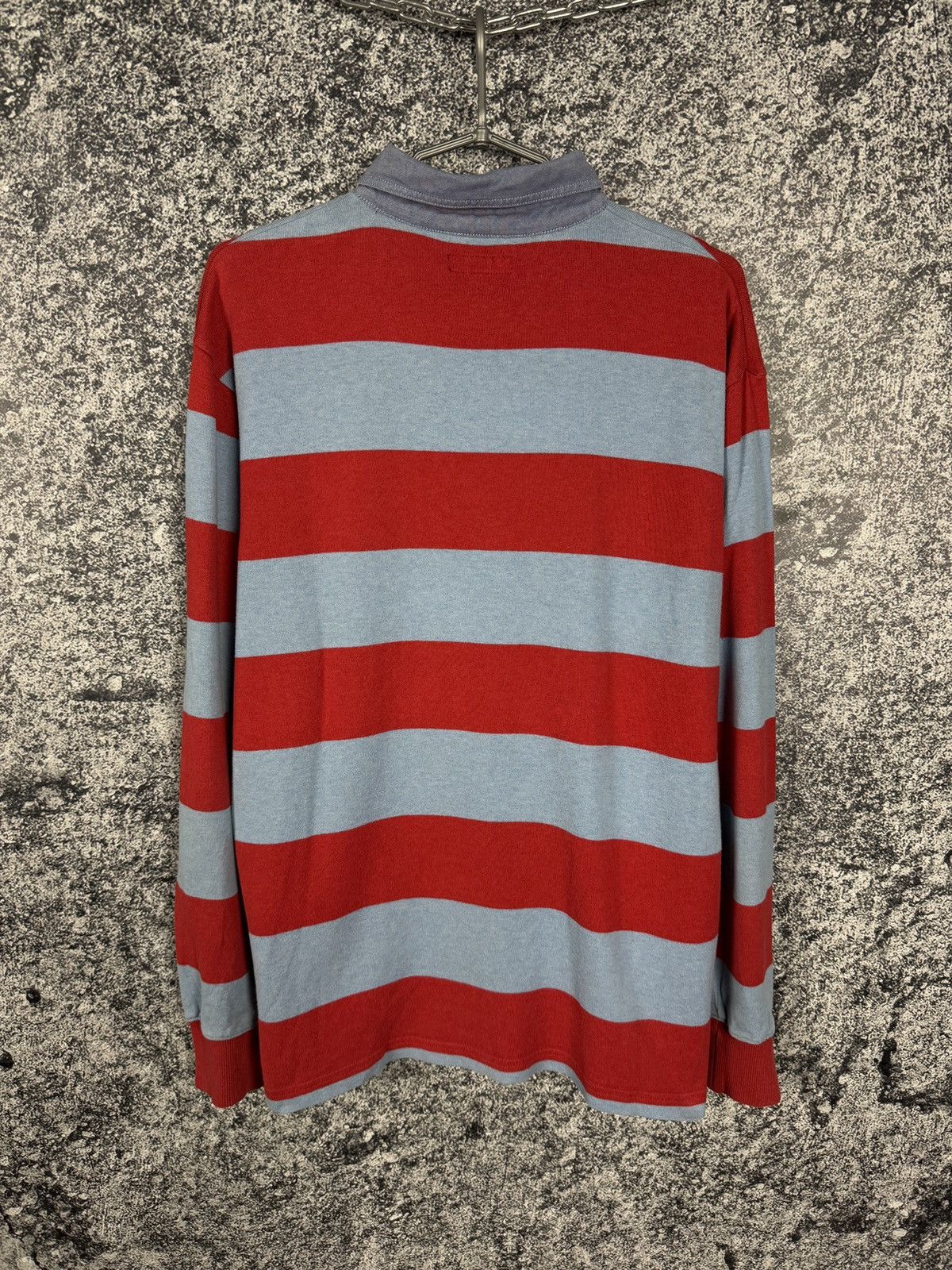Gant Men’s GANT Long Sleeve Striped Polo Shirt Rugby Style XL Size US XL / EU 56 / 4 - 10 Thumbnail