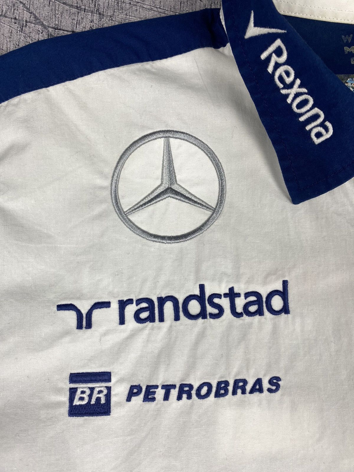 Hackett × Mercedes-Benz Vintage Mercedes Benz Williams Martini Racing Shirt 90’s Size US XXL / EU 58 / 5 - 6 Thumbnail