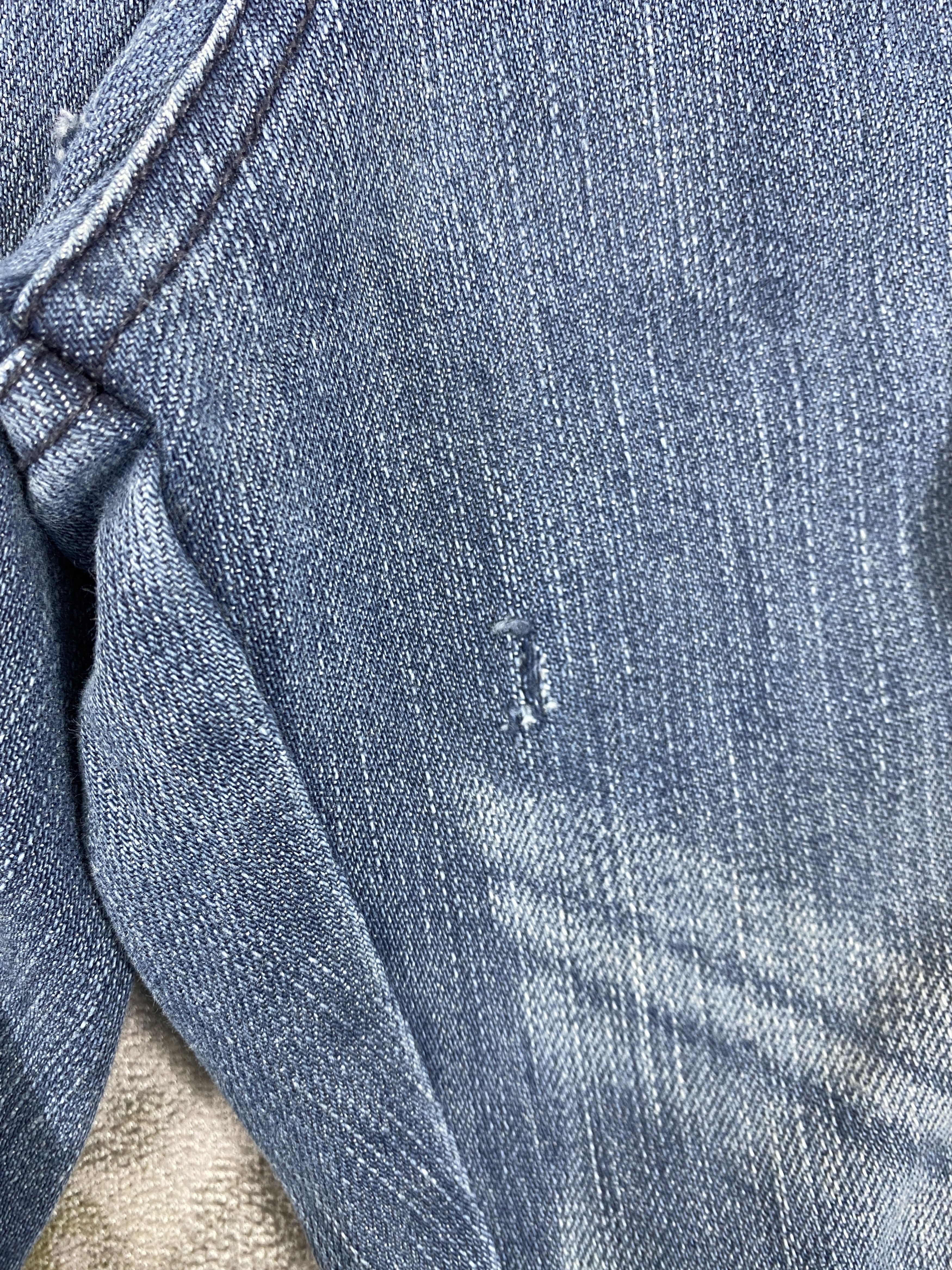 Japanese Brand Faded Blue Vintage Morgan Homme Jeans 32x33.5 Denim- JN3541 Size US 32 / EU 48 - 13 Thumbnail