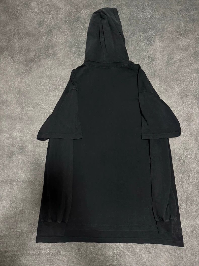 Balenciaga Balenciaga Faux two-piece hooded sweatshirt black water-wa Size US S / EU 44-46 / 1 - 2 Thumbnail