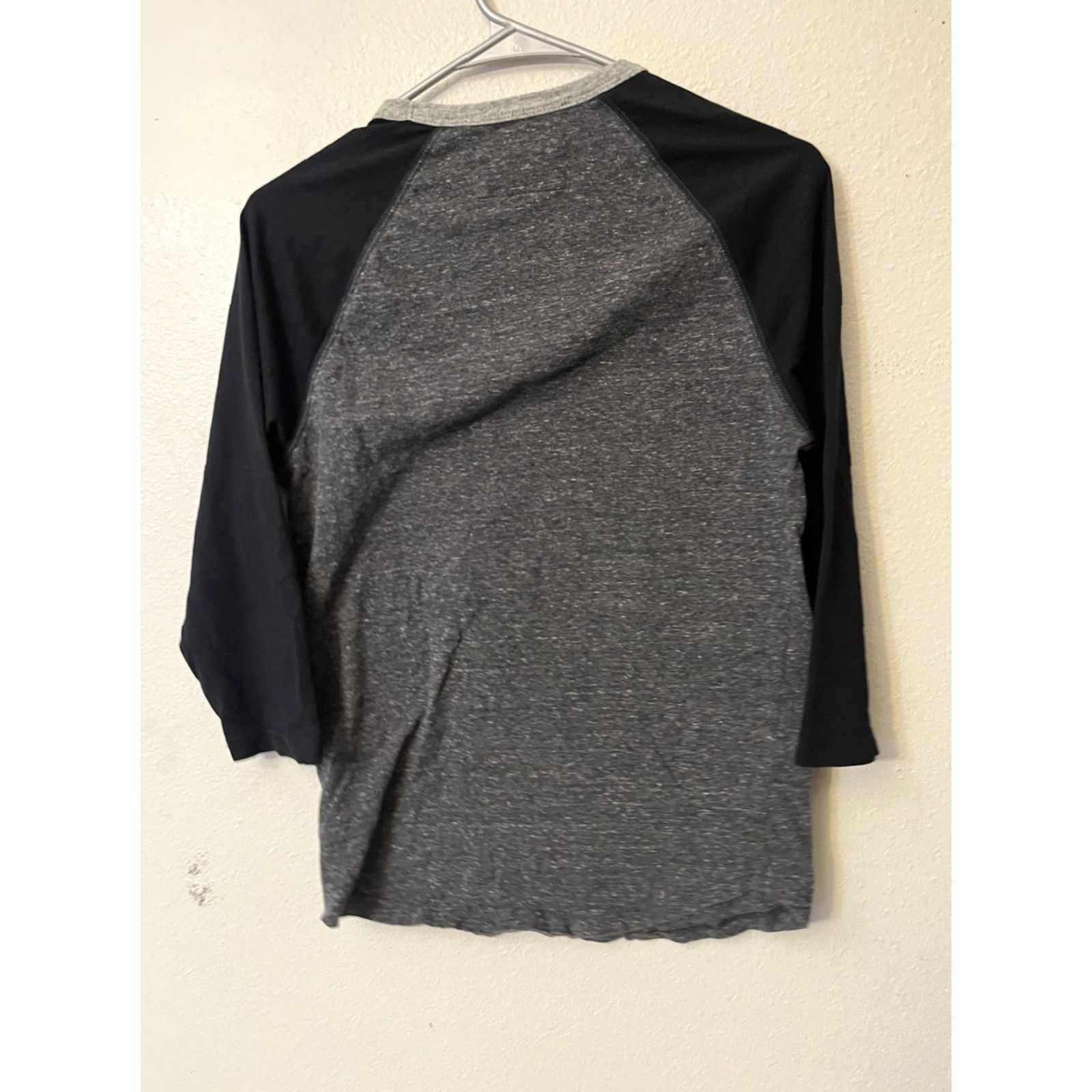 Express Express Shirt Men XS Black 3/4 Sleeve Jersey T Shirt Baseball Tee Gray/Blue Colorful Holiday? Size US XS / EU 42 / 0 - 3 Thumbnail