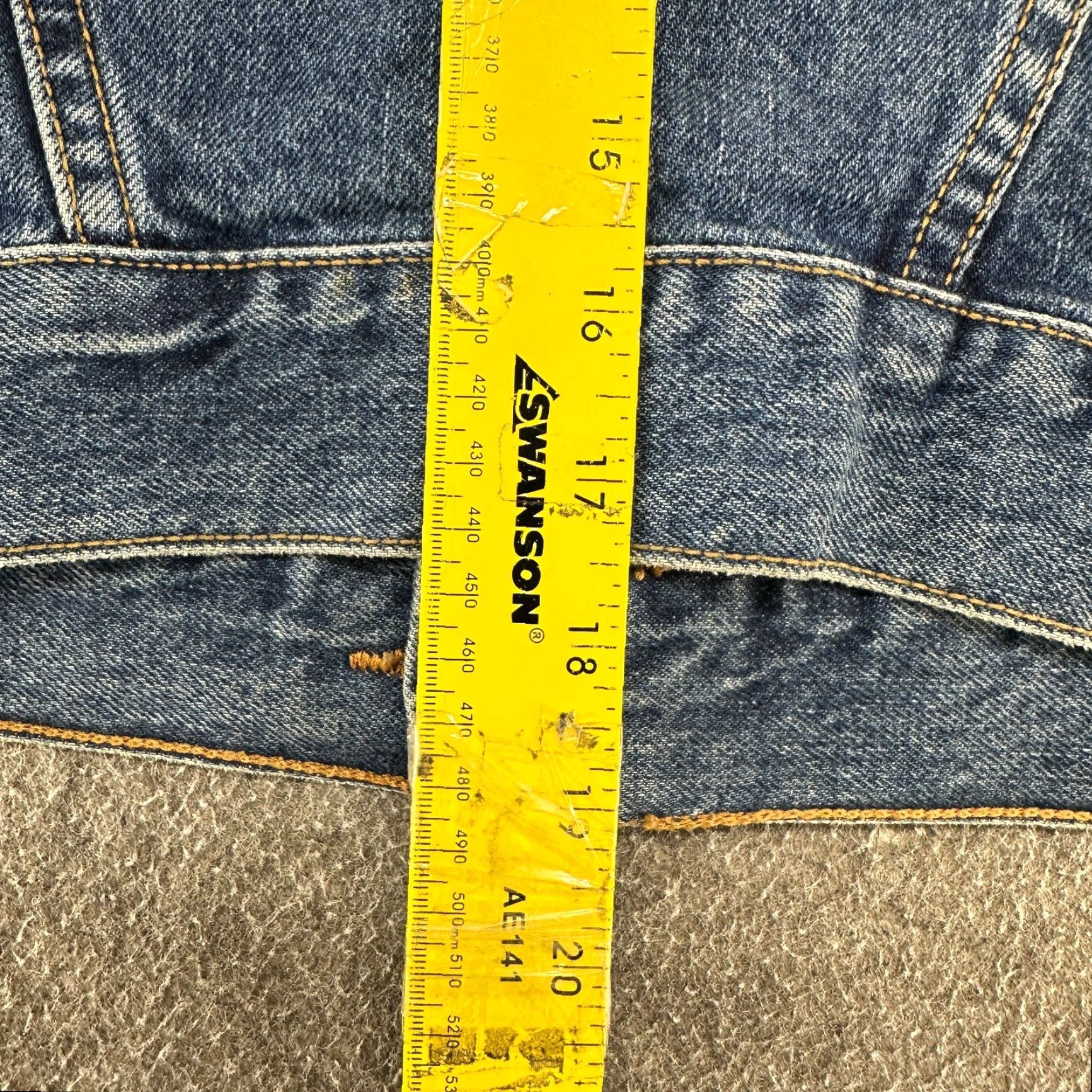 Calvin Klein VINTAGE Calvin Klein Vest Womens S Blue Denim Trucker 90s Crop Mid-Length Jacket/Coat Style Polo Jeans Co Fleece Zipper Button Logo Size S / US 4 / IT 40 - 7 Thumbnail