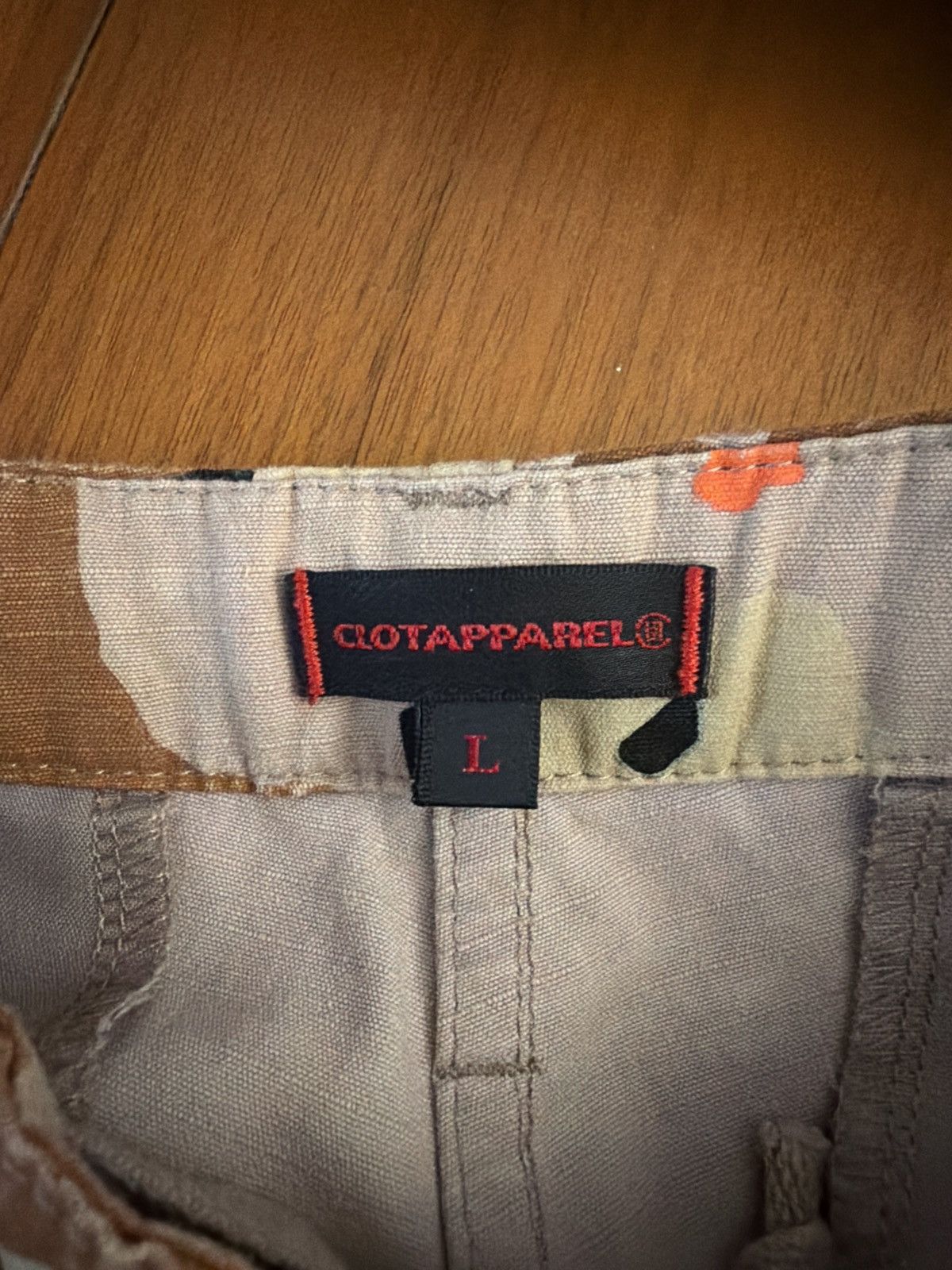CLOT Clot Beige and Orange Camo Cargo Pants Size US 33 - 4 Thumbnail