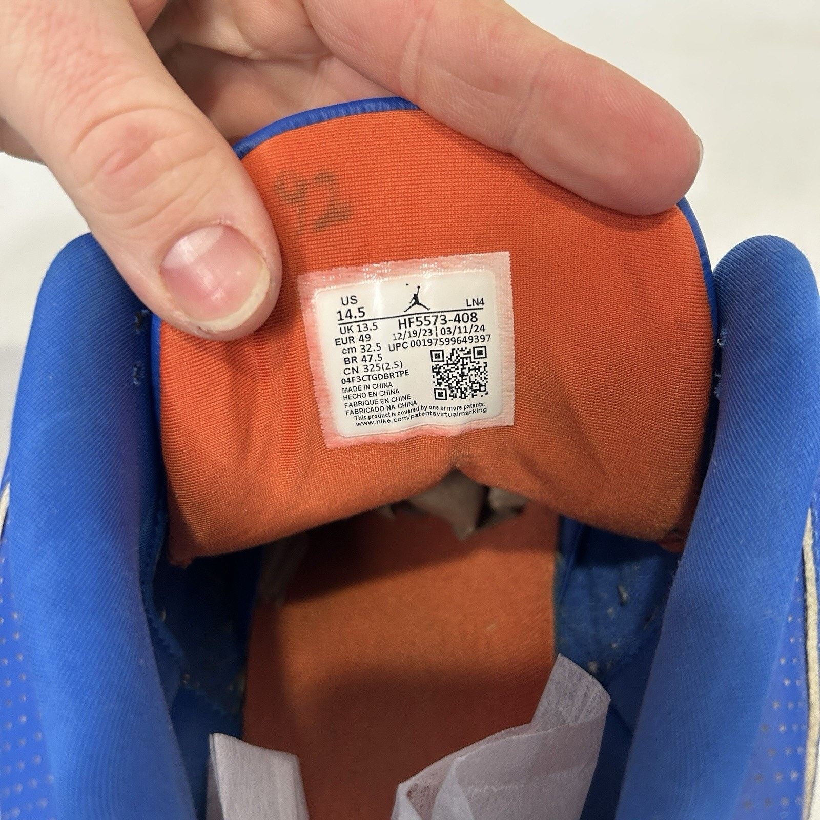Jordan Brand Nike Jordan 3 Retro PE Force Savage Cleats “Florida Gator” Size US 14 / EU 47 - 10 Thumbnail
