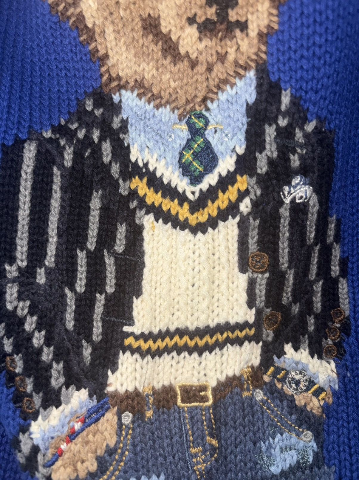 Polo Ralph Lauren Polo Ralph Lauren Bear Sweater Knit Blue Size US L / EU 52-54 / 3 - 5 Thumbnail