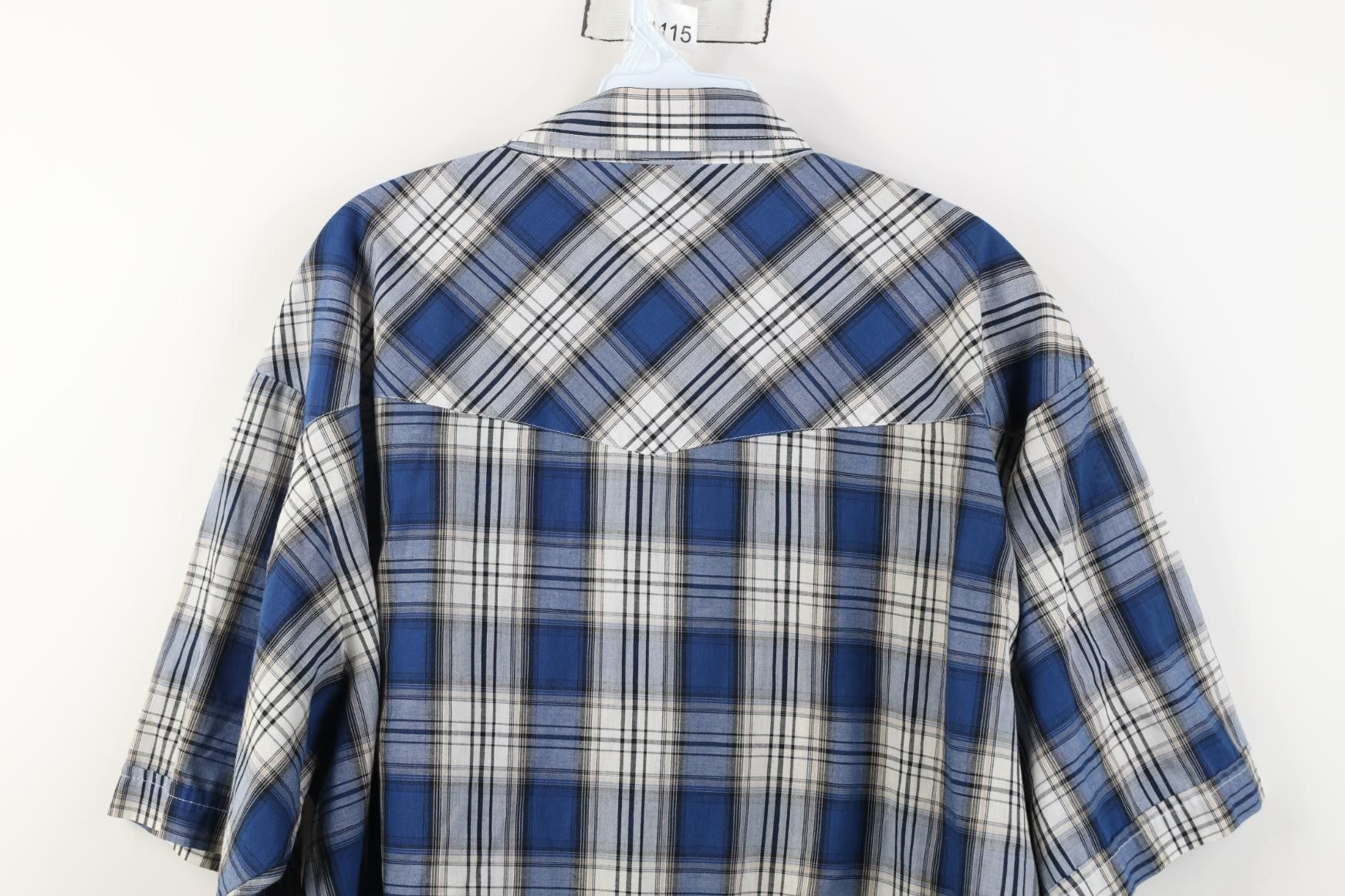 Vintage Vintage 90s Streetwear Cowboy Rodeo Snap Button Shirt Plaid Size US XXL / EU 58 / 5 - 9 Thumbnail