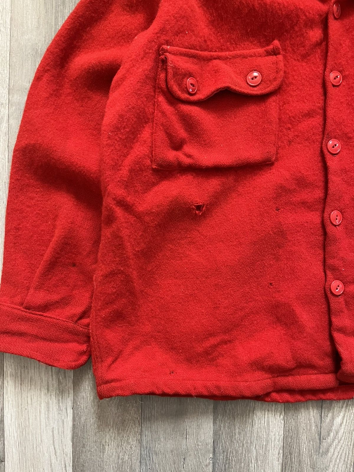 Vintage 1940s/50s Sanforized Wool Hunting Shirt by George Shirt Size US L / EU 52-54 / 3 - 5 Thumbnail