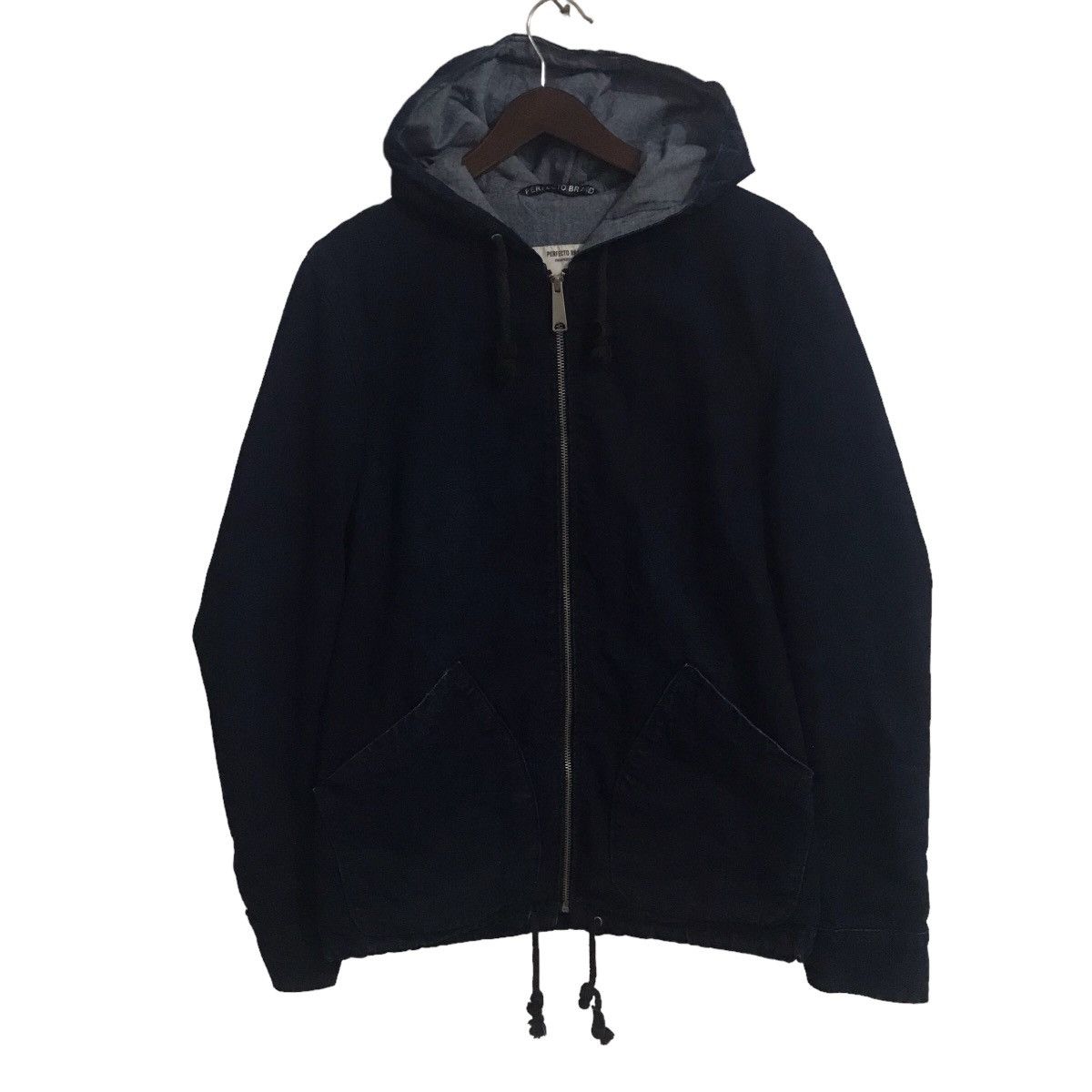 Japanese Brand Perfecto brand x white oak selvedge denim jacket Size US S / EU 44-46 / 1 - 1 Thumbnail