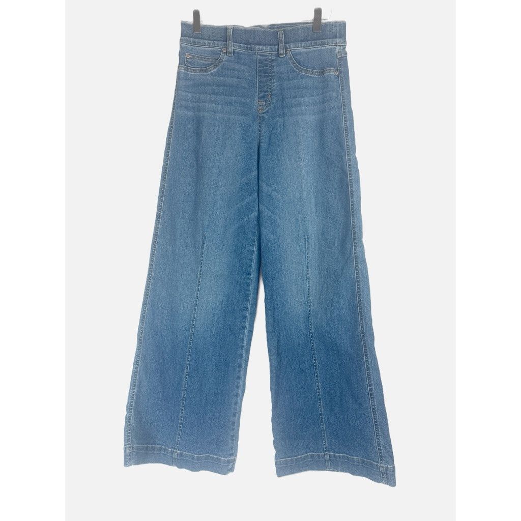 Spanx Spanx Seamed Front Wide Leg Jean Size M $168 Sold Out Size 29" - 5 Thumbnail