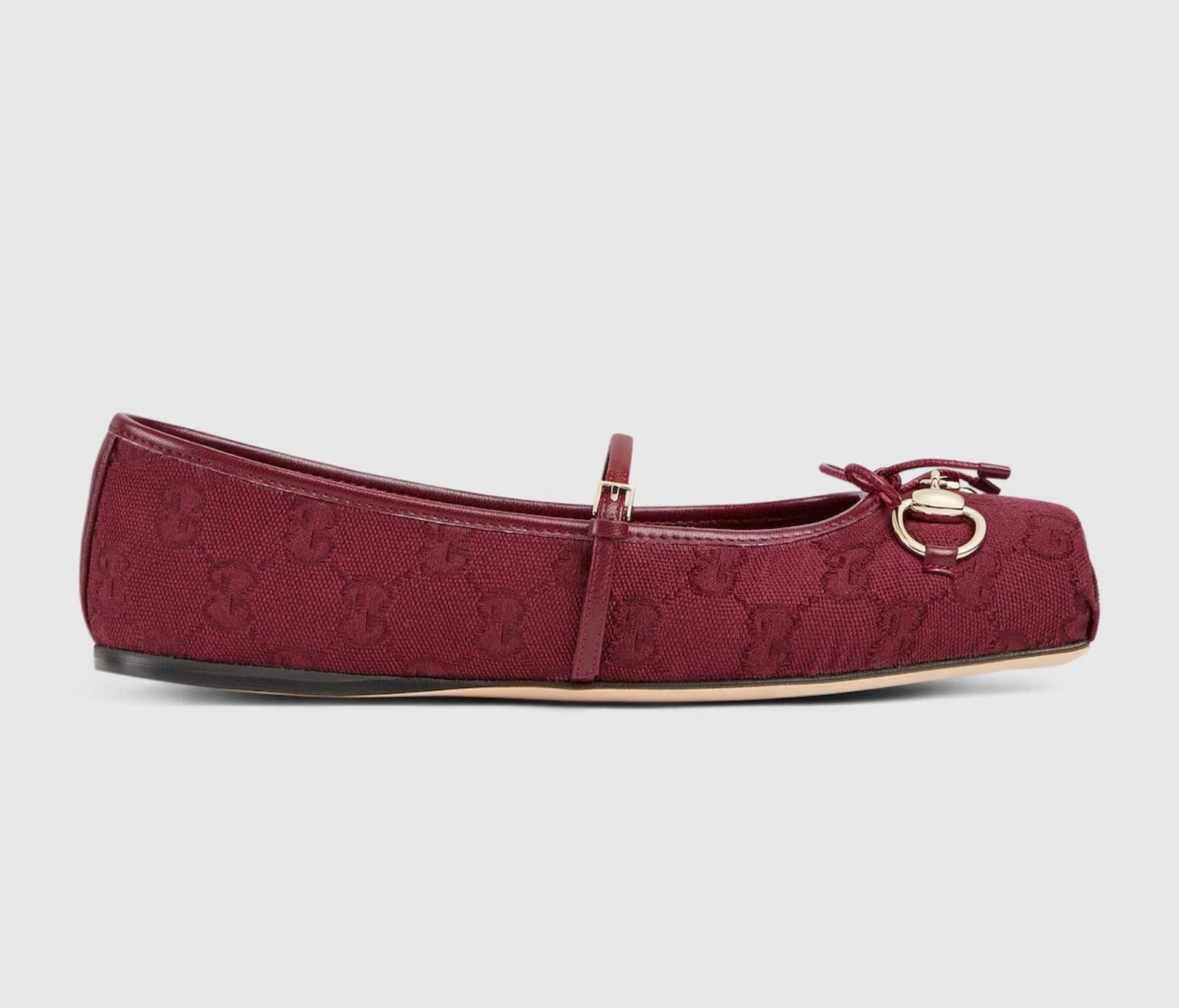 Gucci Gucci Horsebit GG Canvas Ballet Flats Size US 4.5 / IT 34.5 - 1 Thumbnail