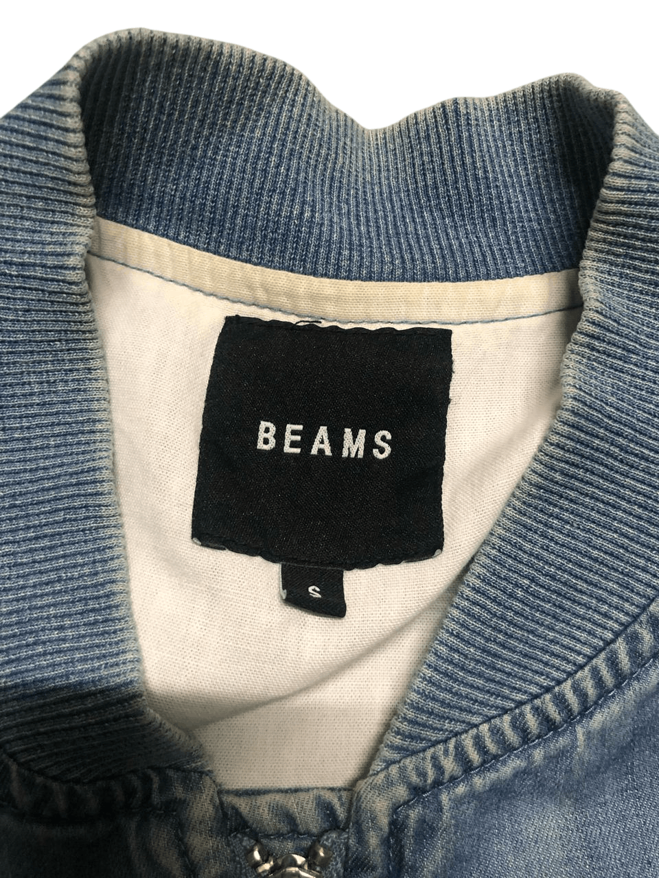 Beams Plus BEAMS CHAMBRAY DENIM BOMBER JACKET DISTRESSED Size US S / EU 44-46 / 1 - 12 Thumbnail