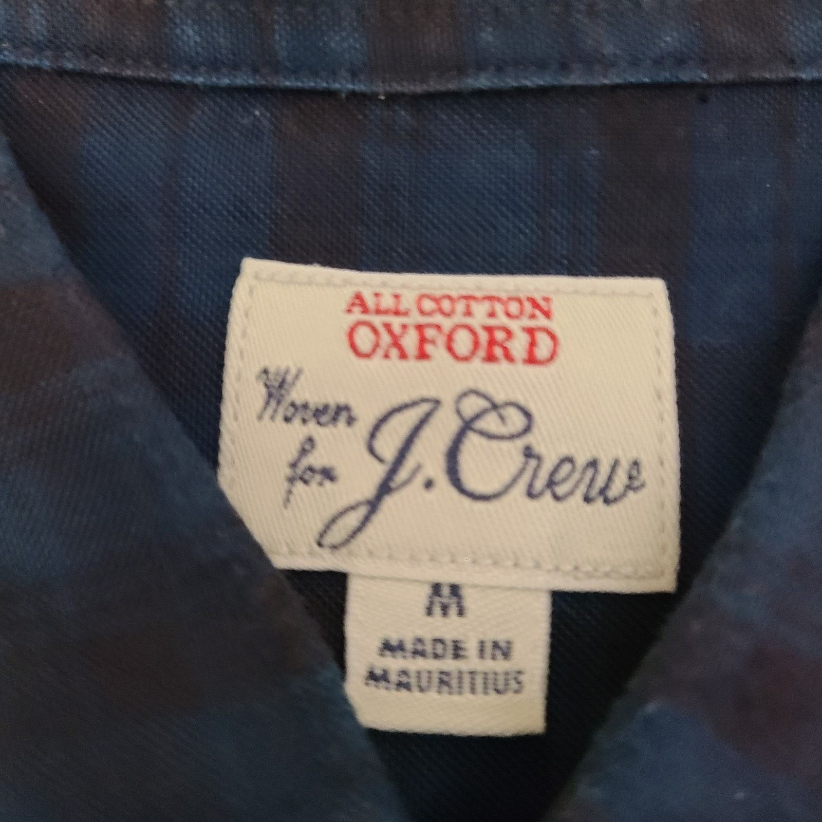 J.Crew J Crew Shirt Mens Sz Medium Blue Slim Fit Oxford Button Down Size US M / EU 48-50 / 2 - 3 Thumbnail