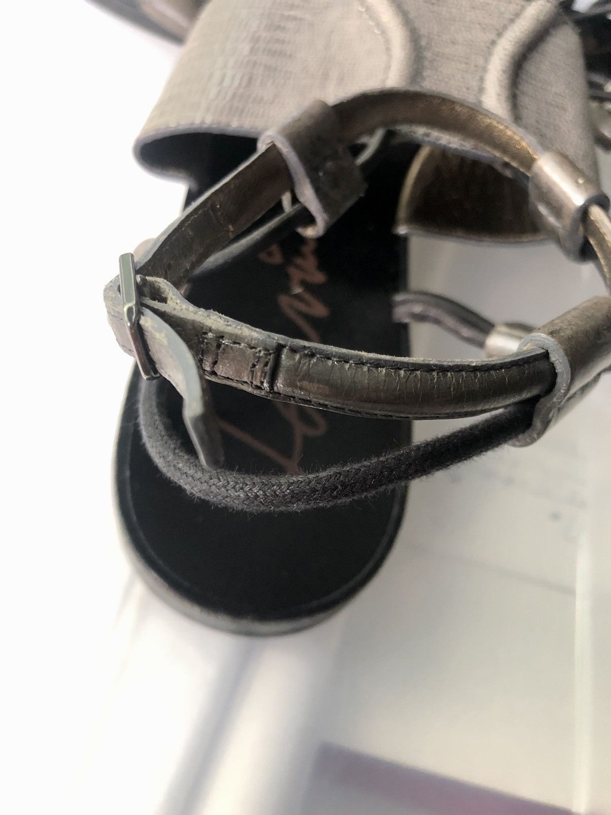 Lanvin Lanvin SS2011 Silver Leather Gladiator Sandals Size US 9.5 / IT 39.5 - 12 Thumbnail