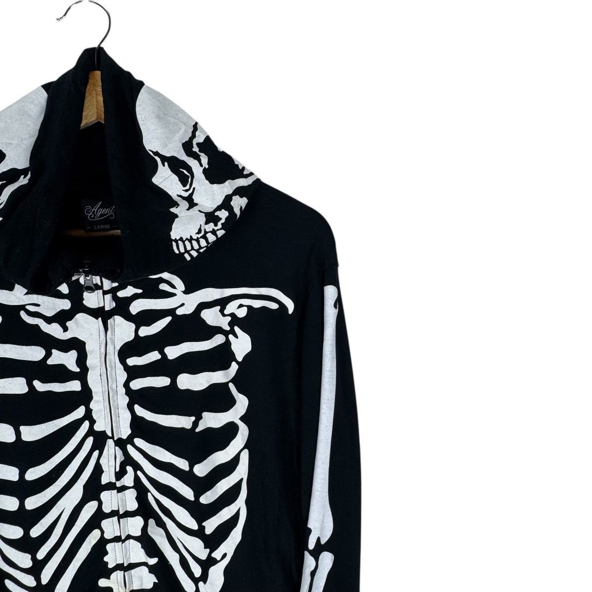 Japanese Brand ☀️AGENT SKELETON HOODIE ZIP SWEATER Size US M / EU 48-50 / 2 - 9 Thumbnail