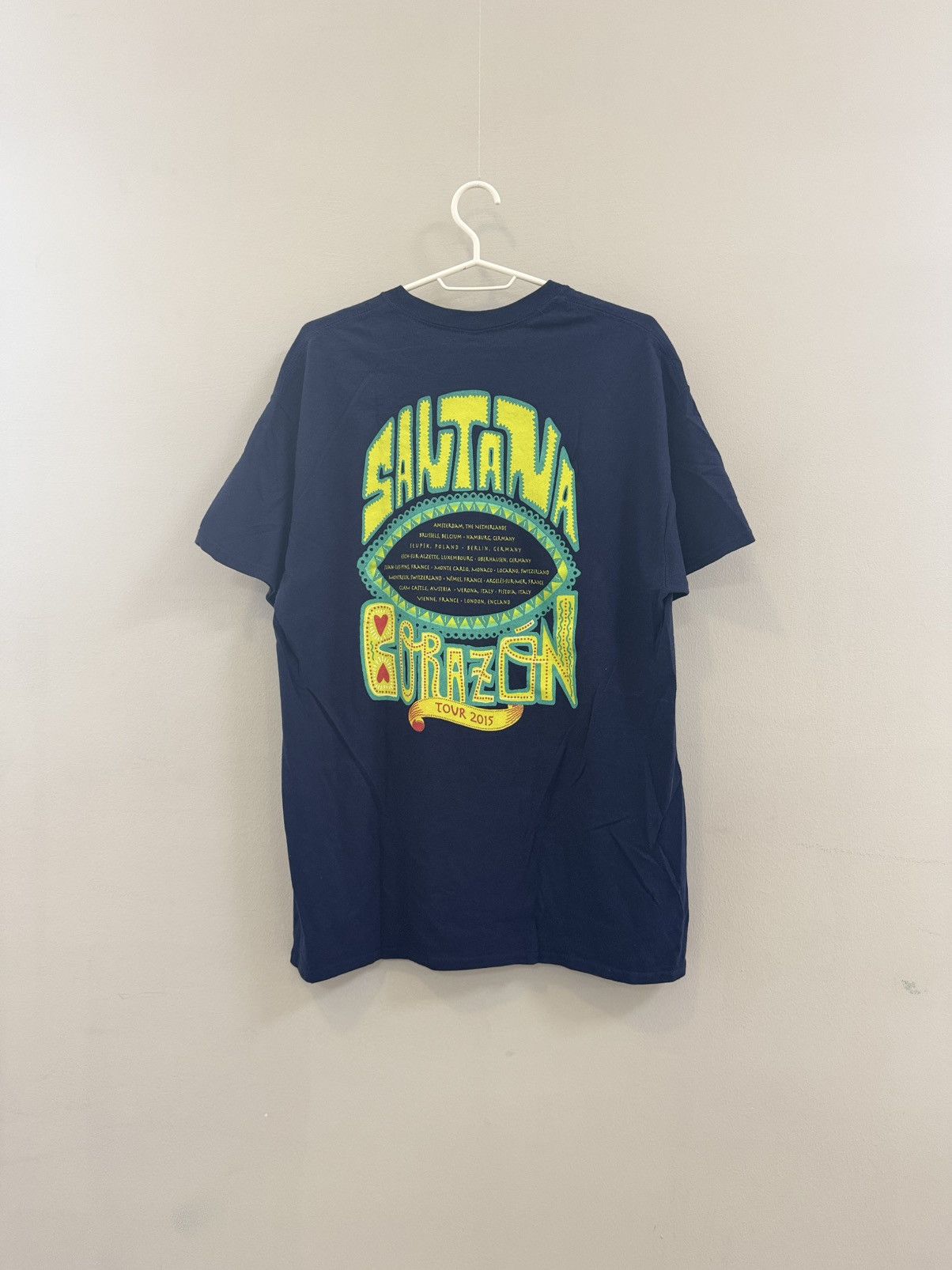Band Tees × Gildan × Vintage VTG Santana T Shirt Mens M Tie Dye Band 2000 Y2K Size US M / EU 48-50 / 2 - 6 Thumbnail