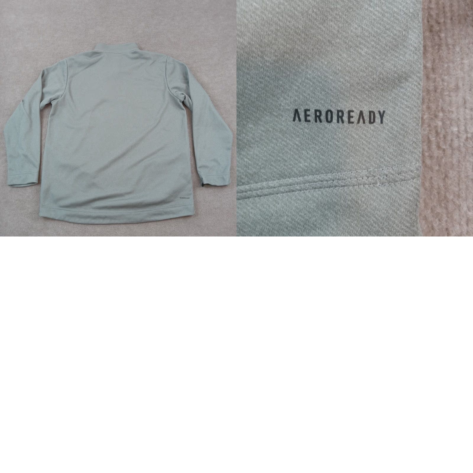 Adidas VINTAGE Adidas Sweatshirt Men's XL Gray 1/4 Zip Pullover Lightweight Mock Neck Casual Logo Outdoor Football Golf Gym Tennis Running Men Size US XL / EU 56 / 4 - 9 Thumbnail