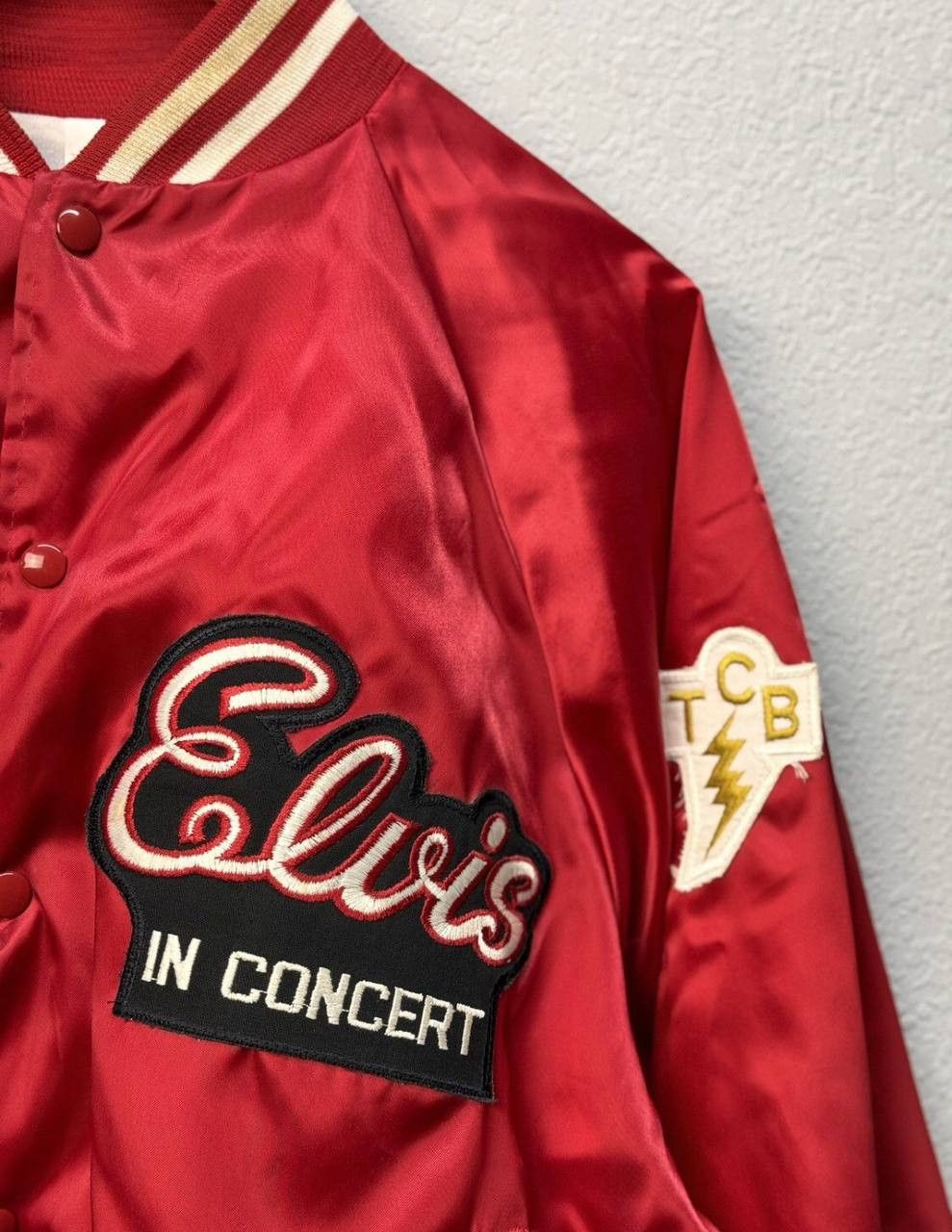 Japanese Brand × Vintage Vintage Elvis in Concert Satin Souvenir Jacket 1970s VTG Size US L / EU 52-54 / 3 - 2 Thumbnail