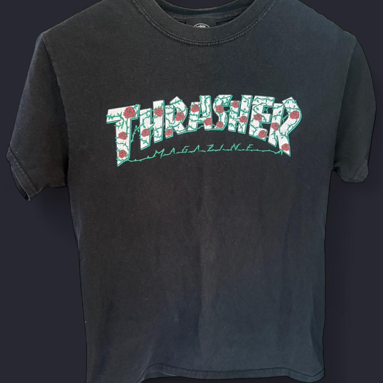 Thrasher Thrasher black rose tee Size US S / EU 44-46 / 1 - 1 Thumbnail
