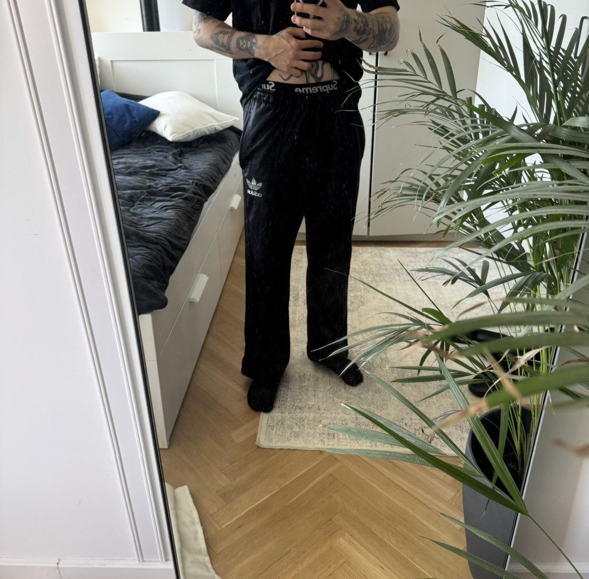 Adidas Vintage Y2k Adidas chile62 waxed Sweatpants Joggers Hype Size US 30 / EU 46 - 4 Thumbnail