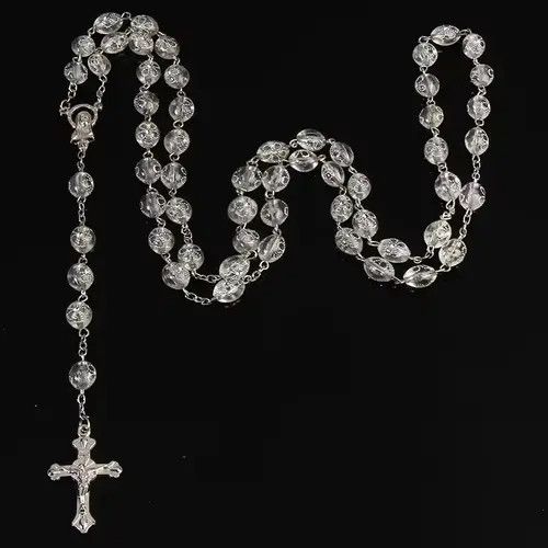 Jewelry Victoria Pearl Imitation White Crystal Beads Necklace Size ONE SIZE - 1 Thumbnail