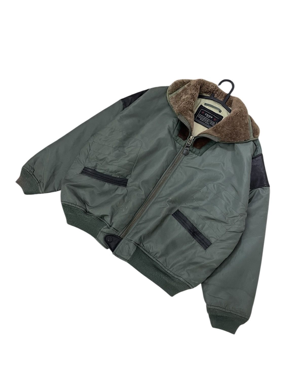 Leather Chop Series Fur Collar Bomber Jacket Size US L / EU 52-54 / 3 - 2 Thumbnail