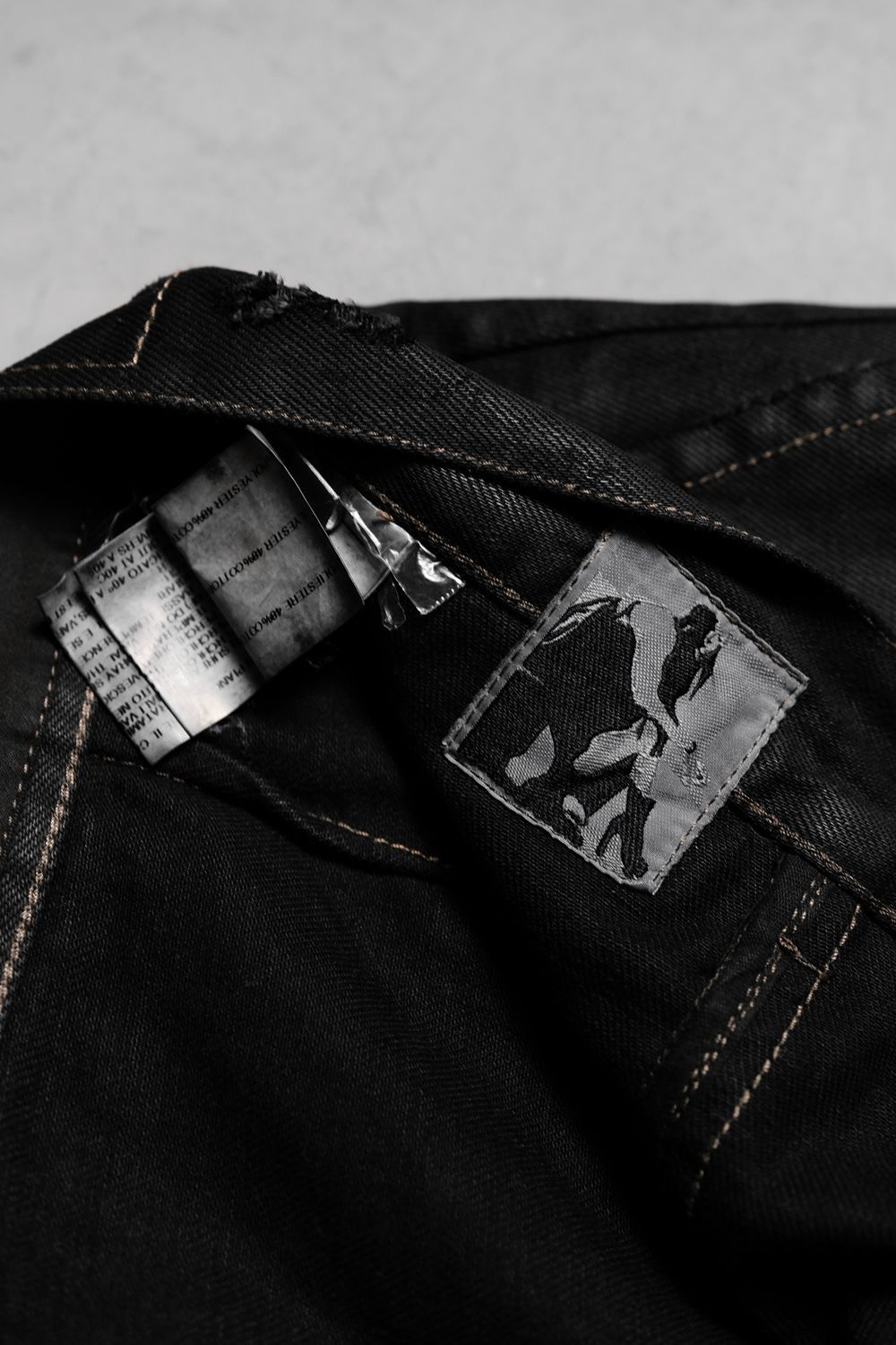 Rick Owens Drkshdw Rick Owens DRKSHDW Waxed Denim Skirt Jeans Size US 32 / EU 48 - 5 Thumbnail