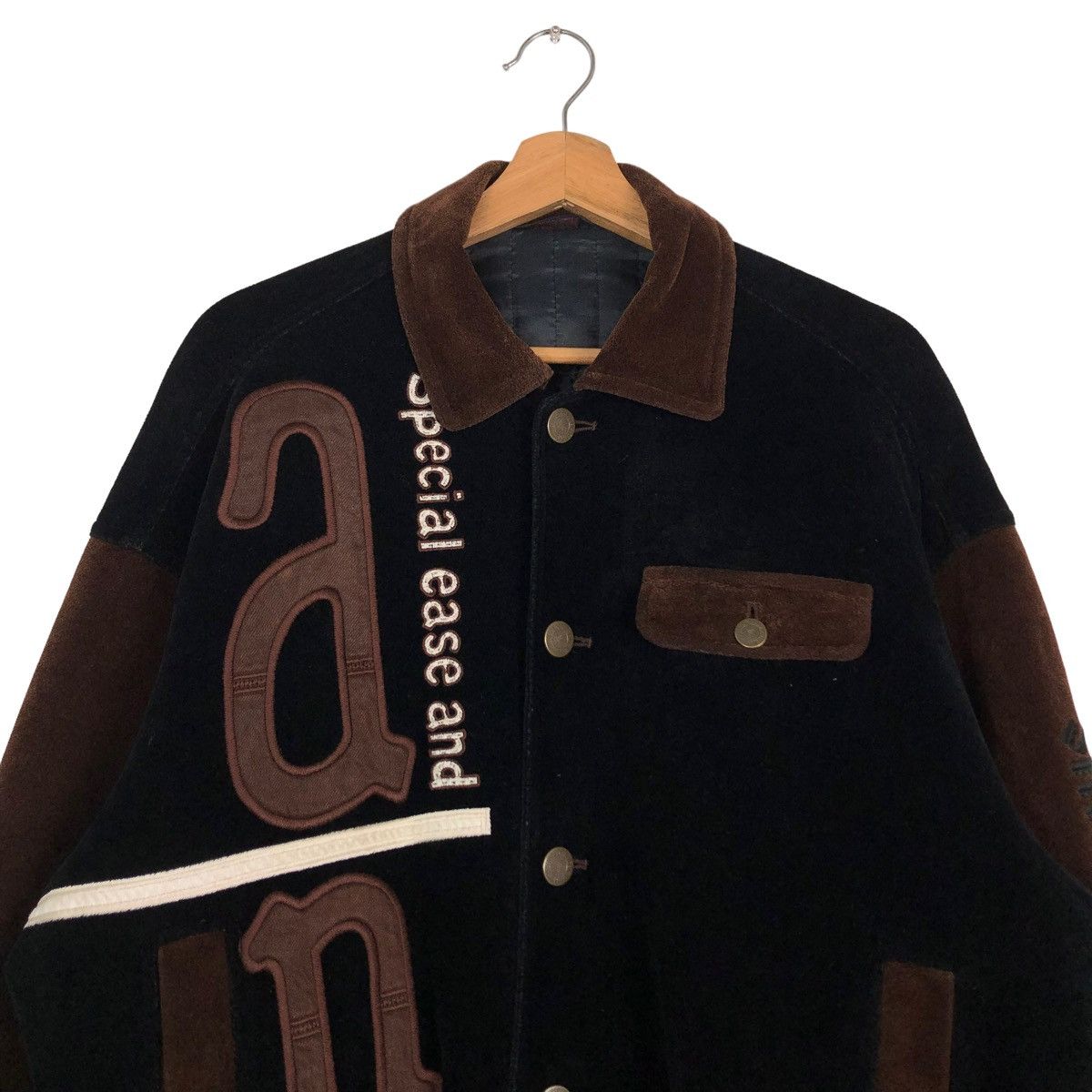 Japanese Brand 🔥VINTAGE BOMBER JACKET BUTTON SANTAFE BIG LOGO Size US L / EU 52-54 / 3 - 3 Thumbnail