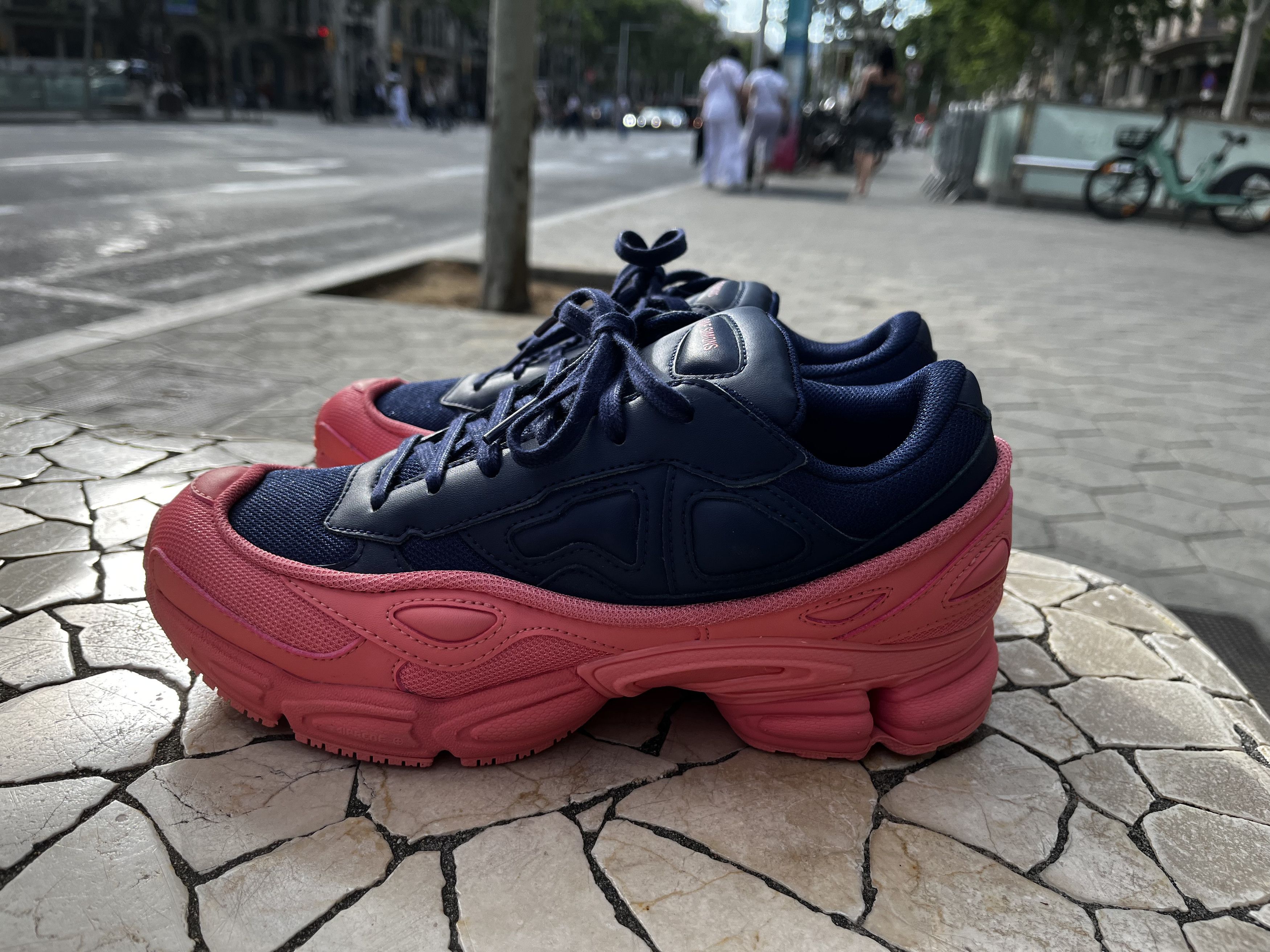 Pink and blue raf simons on sale