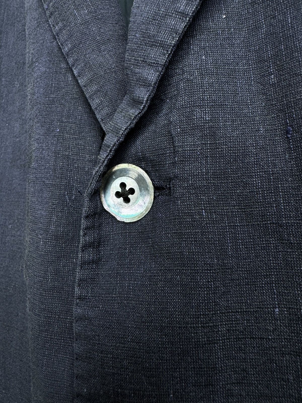 Cantarelli Cantarelli linen cot absolute light navy blue jacket blazer Size 42R - 6 Thumbnail