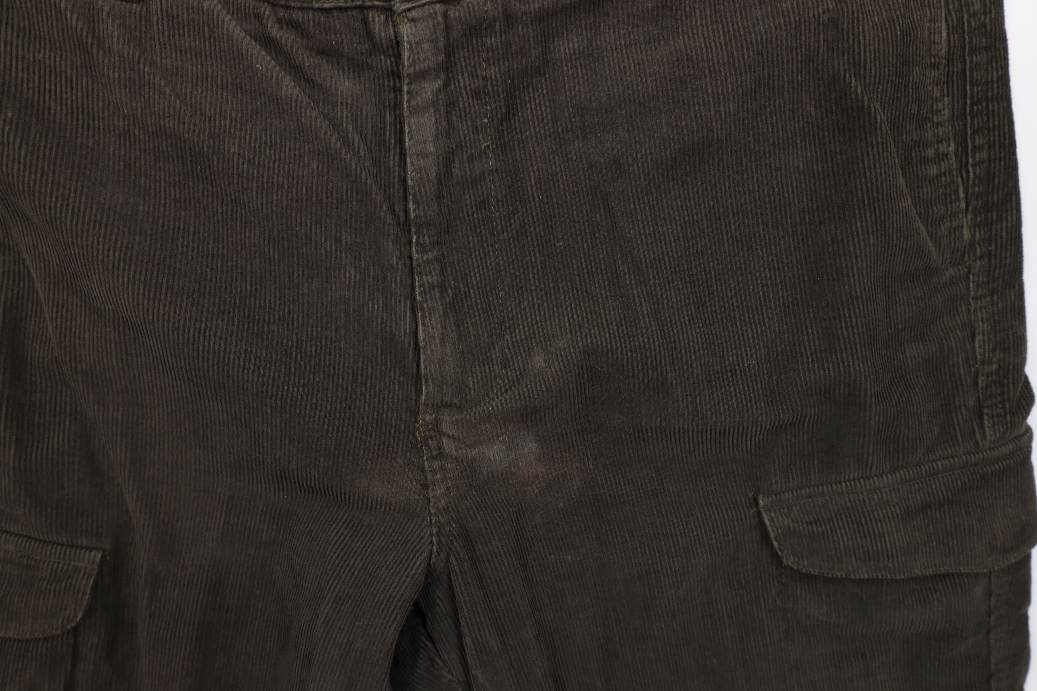Ralph Lauren × Vintage Vintage 90s Chaps Ralph Lauren Wide Leg Corduroy Cargo Pants Size US 36 / EU 52 - 8 Thumbnail