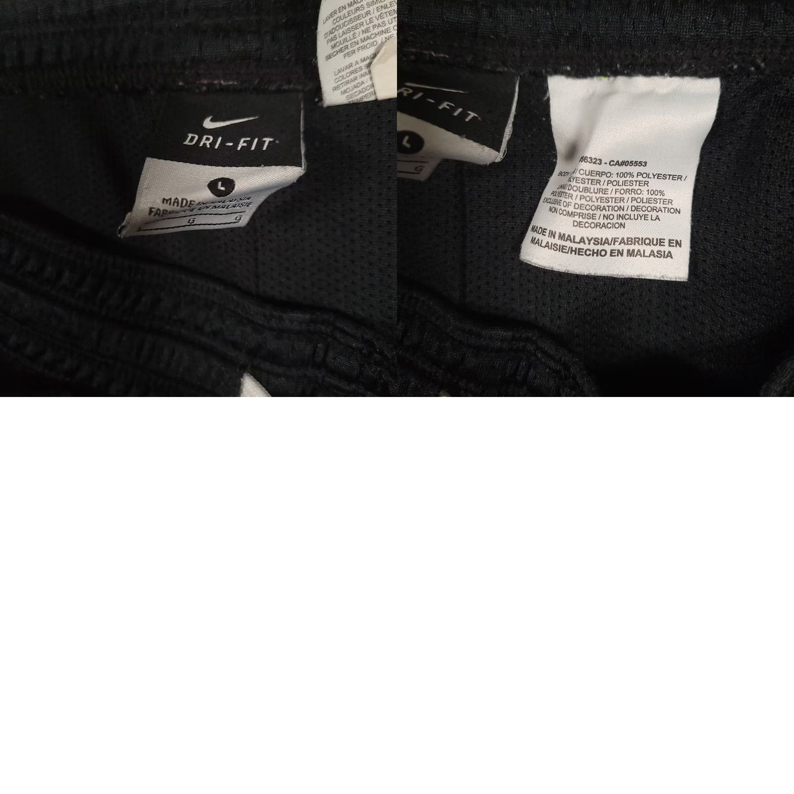 Nike VINTAGE Nike Dri-FIT Running Shorts Womens Large Black Athletic Gym Note: Limited to original words; no new info. Size 36" / US 14 / IT 50 - 8 Thumbnail