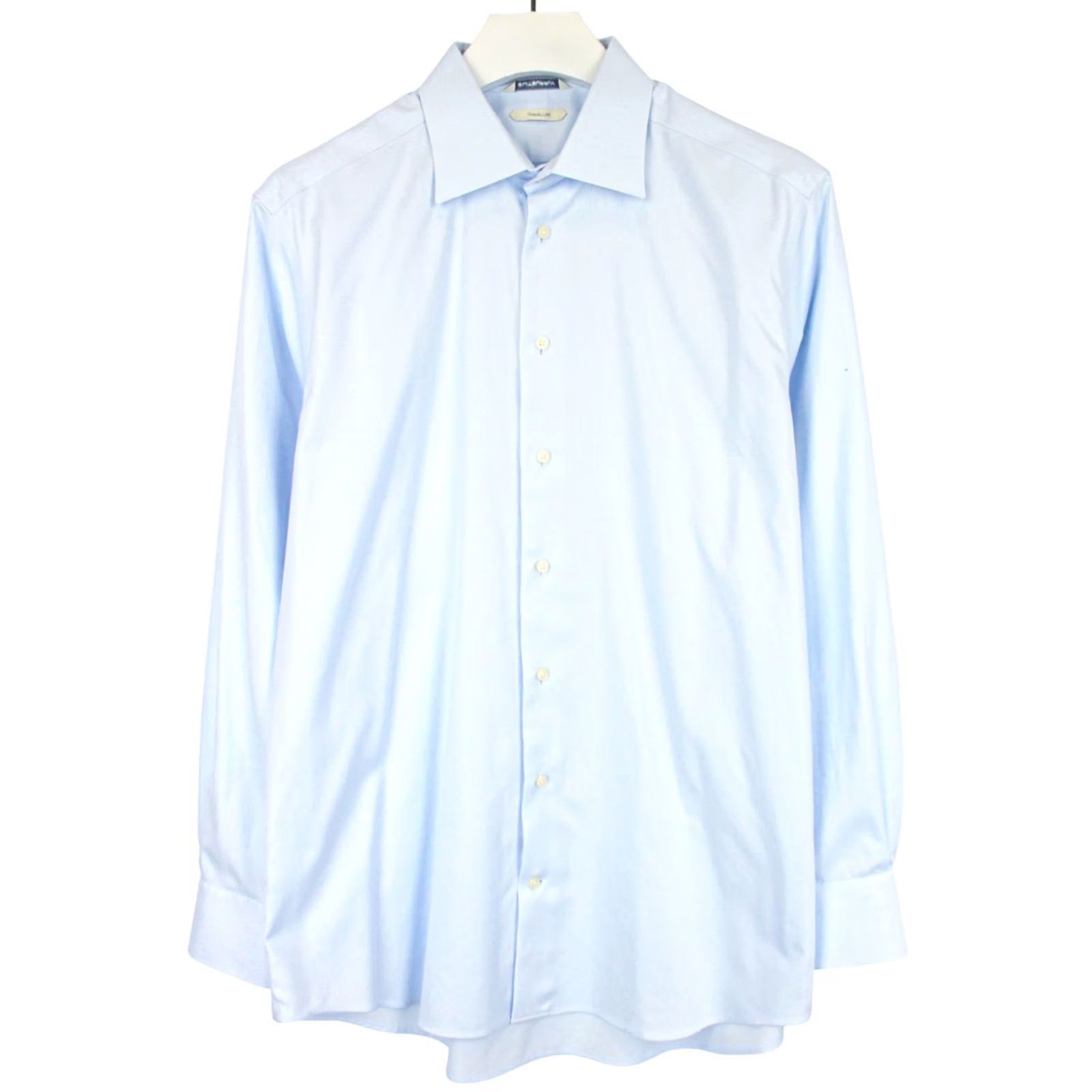 Suitsupply Suitsupply Traveller Slim Fit Formal Shirt Men's Blue Spread Collar 43 / 17 100% Cotton Slim Dress Shirt Size 46R - 2 Thumbnail