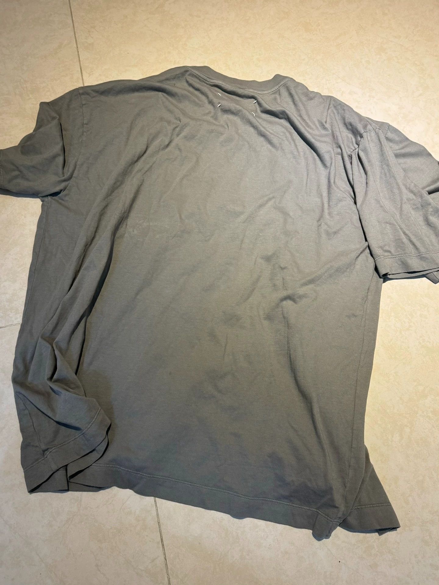 Maison Margiela Maison Margiela Double Sleeve Unisex Gray T-shirt S Size US M / EU 48-50 / 2 - 3 Thumbnail