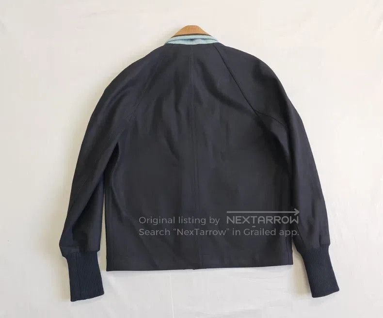 Hermes Hermes Navy Blue 87% Wool + 10% Cashmere Loose Fit Jacket Size US S / EU 44-46 / 1 - 7 Thumbnail