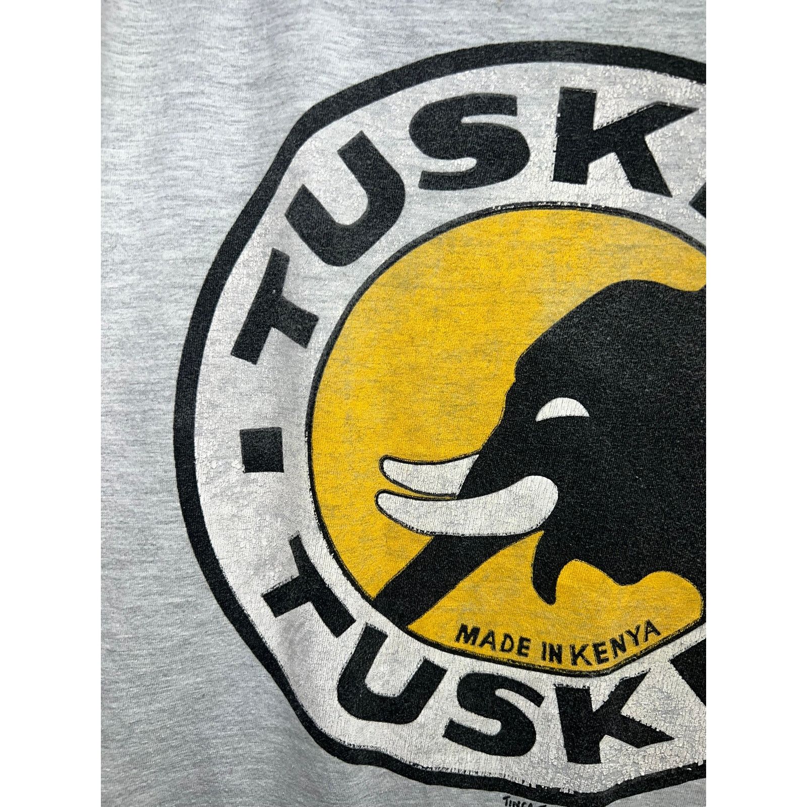Vintage Vintage Tusker Beer Tuska Tinga Elephant Logo Alcohol Tee M Size US M / EU 48-50 / 2 - 3 Thumbnail