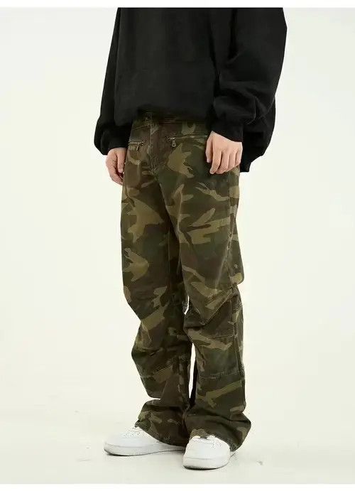 U.P.W.W. distressed camo utility flared pants Size US 30 / EU 46 - 2 Thumbnail