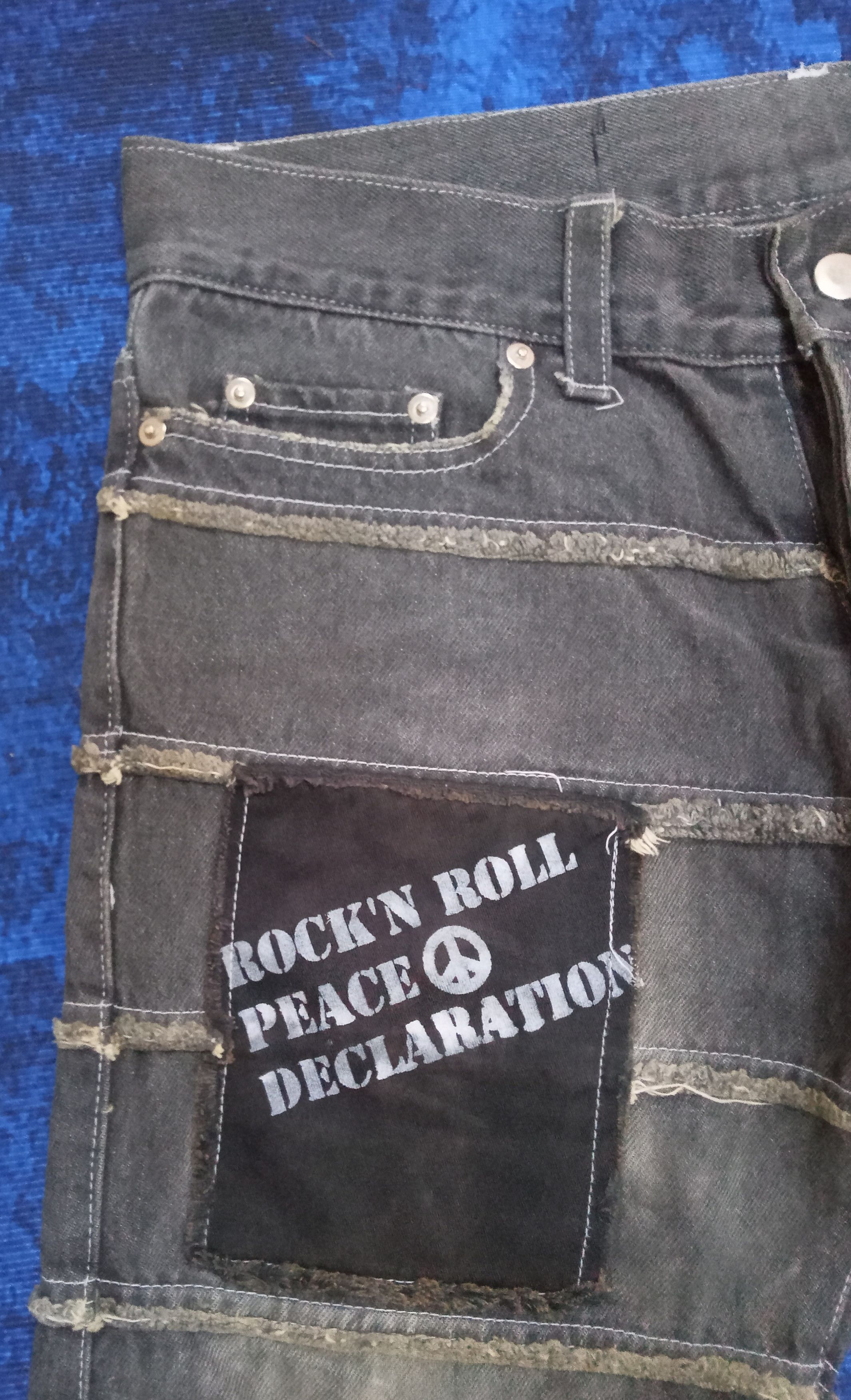 Japanese Brand Hiderock Design Hagi Rare Jeans Size US 35 - 5 Thumbnail