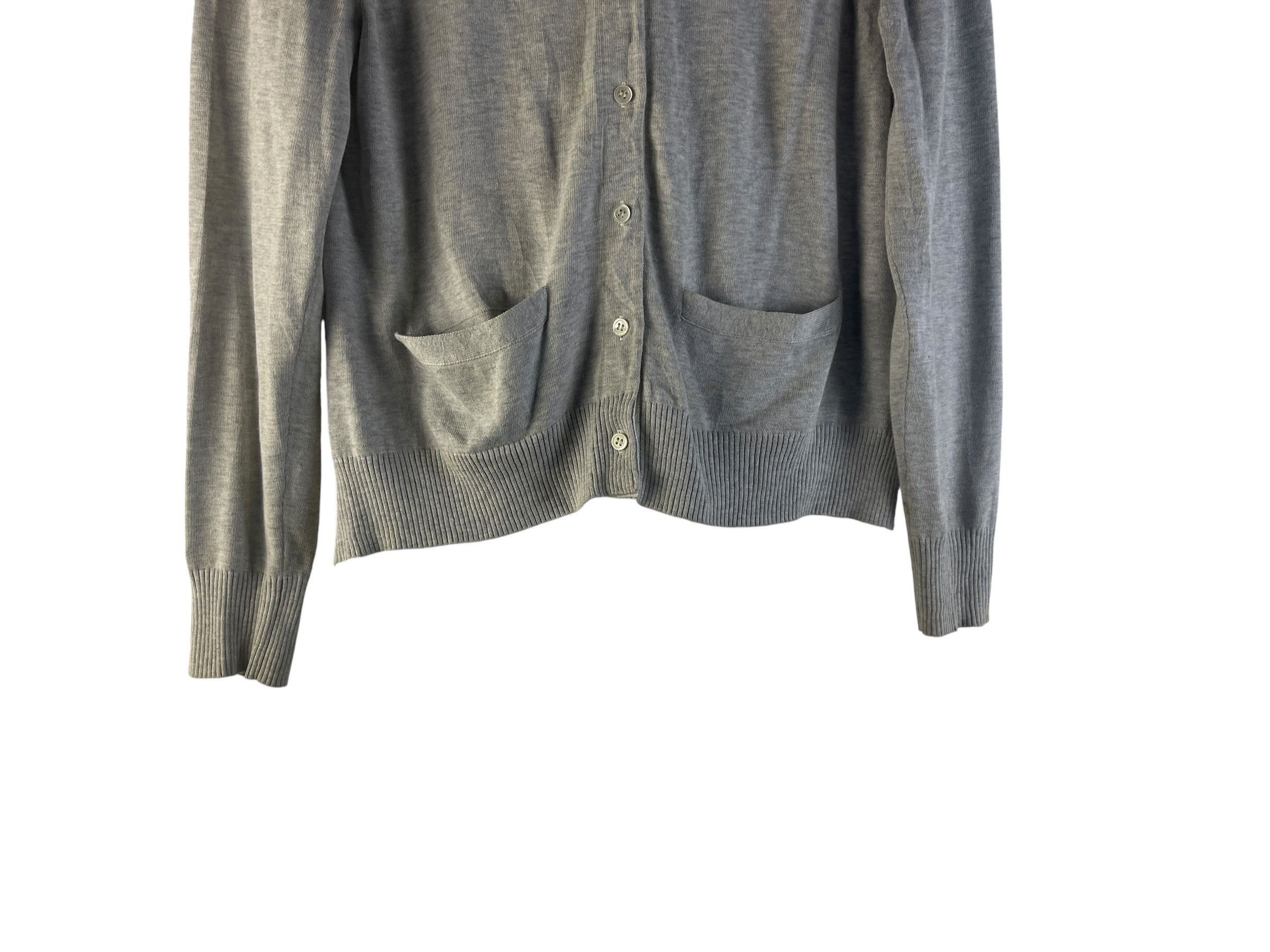 Sacai Sacai Pleated Back Cardigan Hybrid Knit Shirt Japan Designer Size US S / EU 44-46 / 1 - 9 Thumbnail