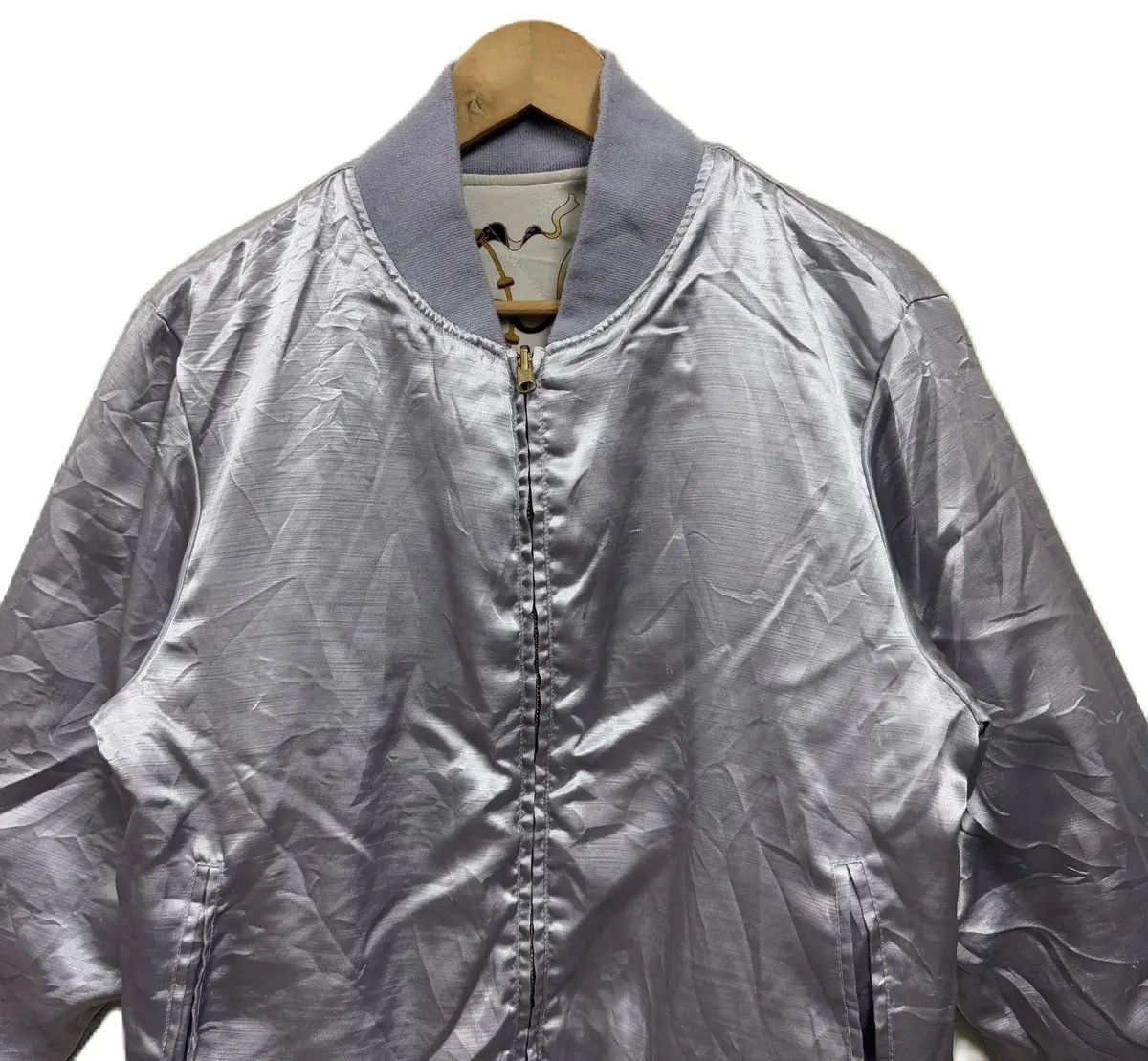 Japanese Brand Oniwa Soto 2004 Silk Sukajan Jacket Size US L / EU 52-54 / 3 - 4 Thumbnail