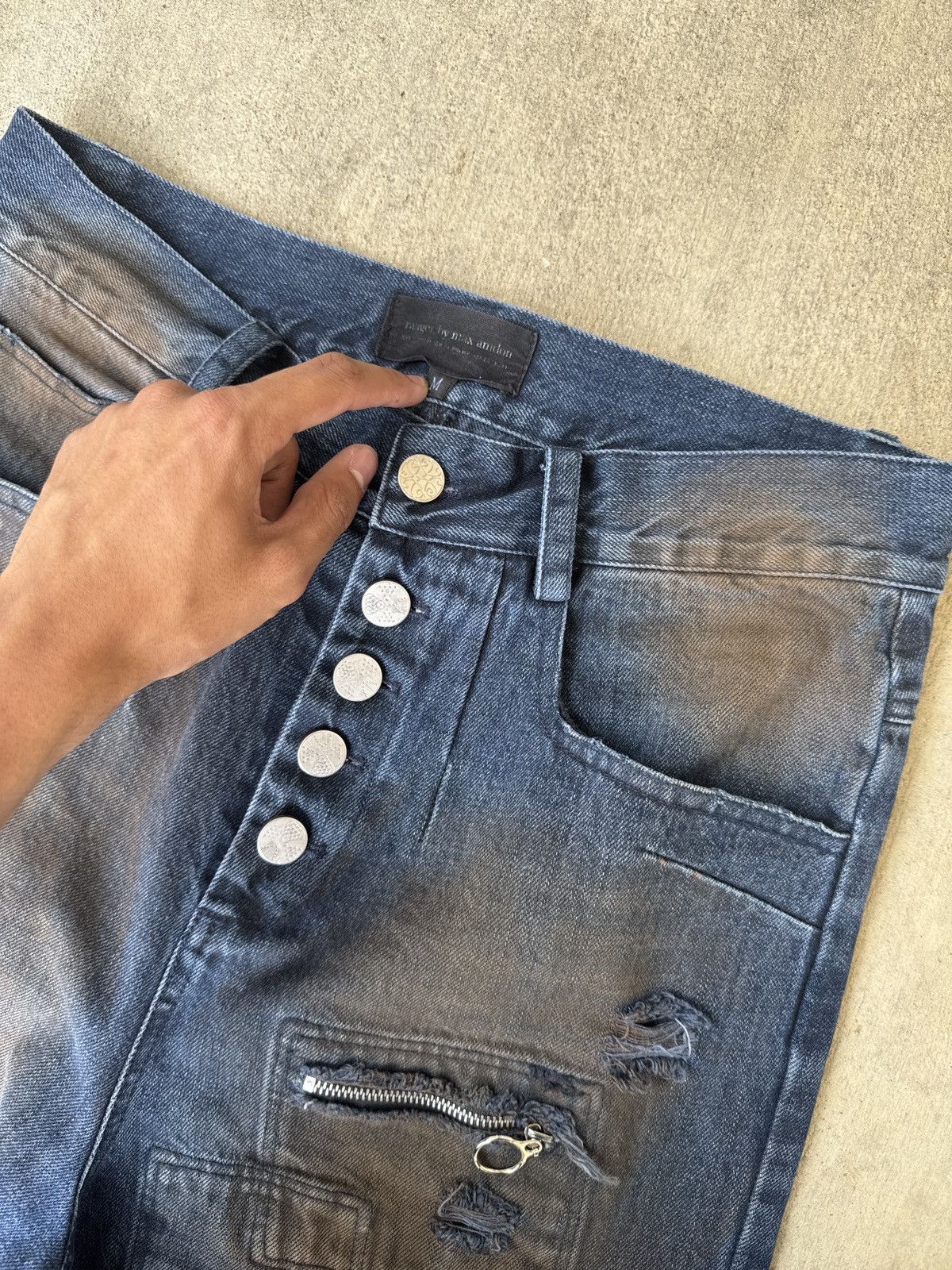 No Faith Studios Ranger Cartel Mudwash Jeans Size US 32 / EU 48 - 2 Thumbnail