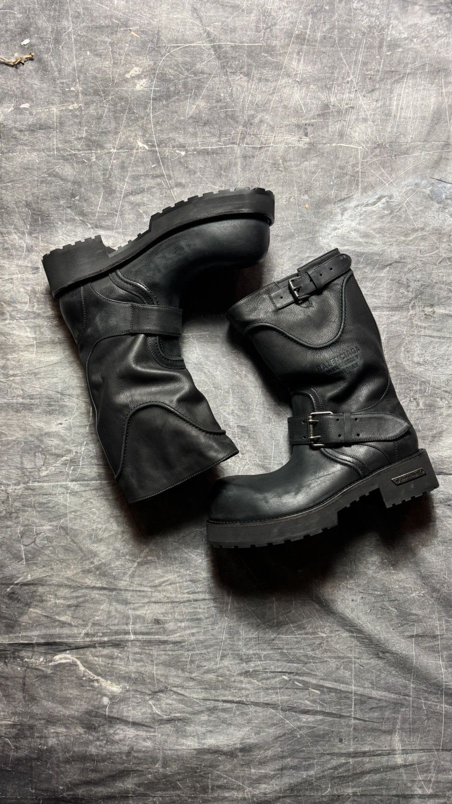 Balenciaga Balenciaga Venom Leather Boots in Black Size US 13 / EU 46 - 1 Thumbnail