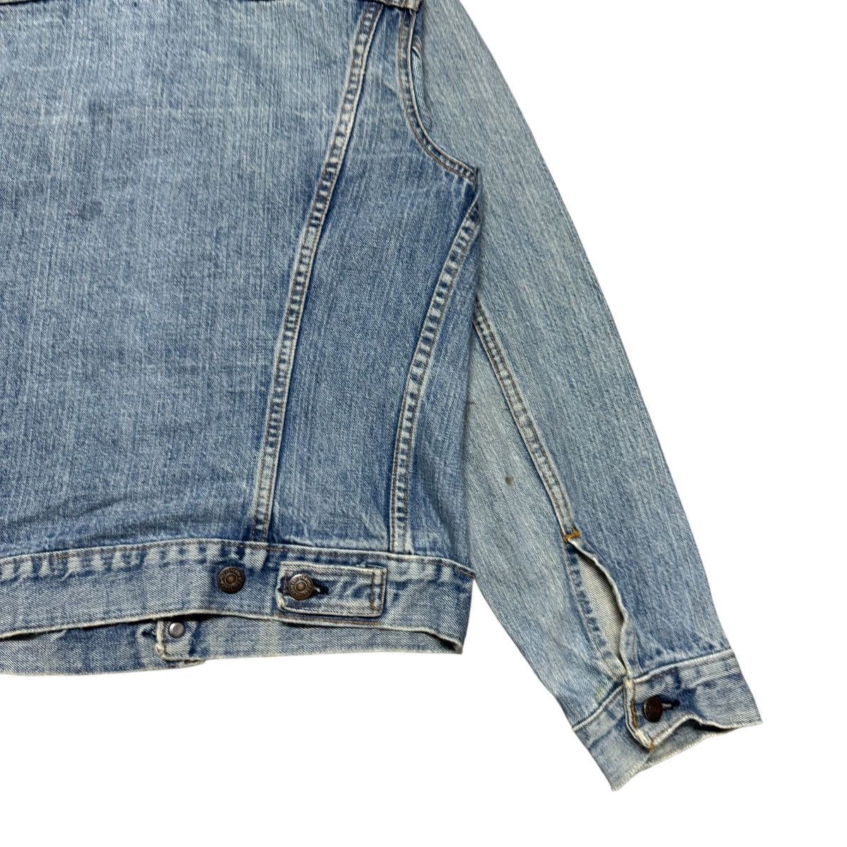 Levi's Vintage Late 70s Levis Denim Trucker Jacket Distressed Size US M / EU 48-50 / 2 - 10 Thumbnail
