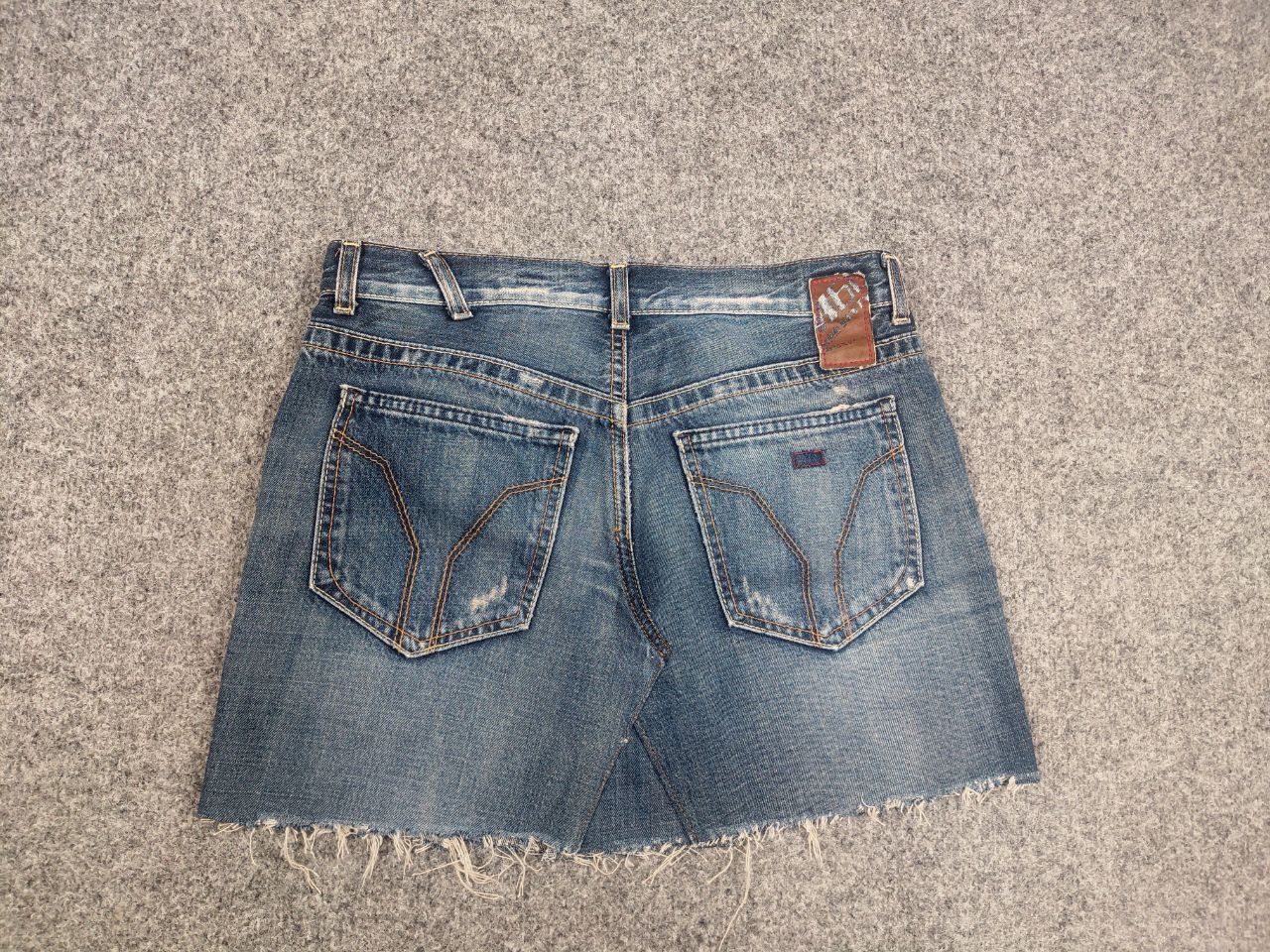 Miss Sixty Miss Sixty Vintage Y2K Distressed denim Blue Mini Skirt Size 27" / US 4 / IT 40 - 7 Thumbnail
